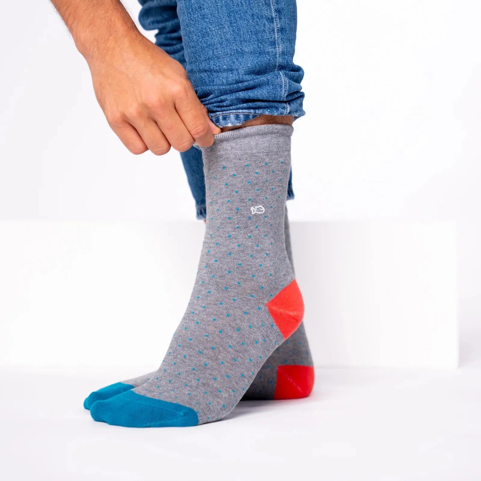 Chaussettes Square - Gris - Billybelt - détail 4
