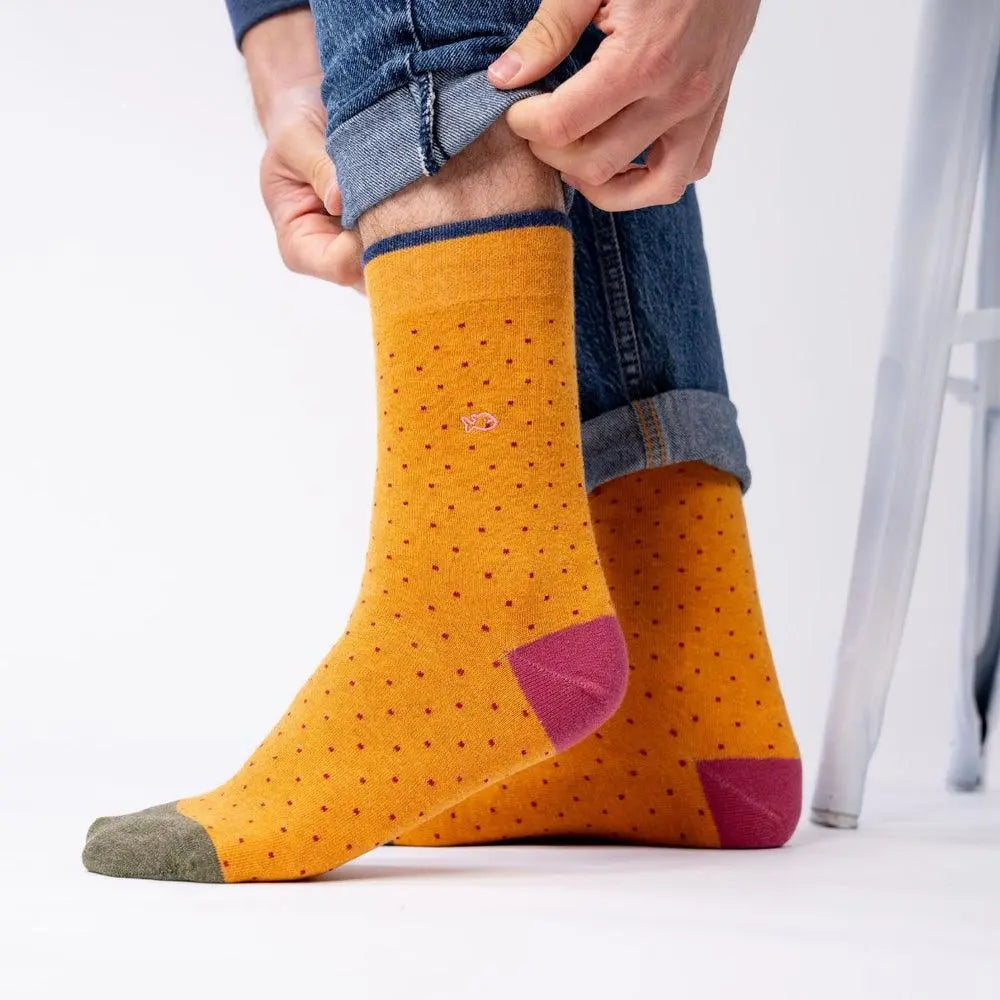 Chaussettes Square - Safran - Billybelt - détail 2