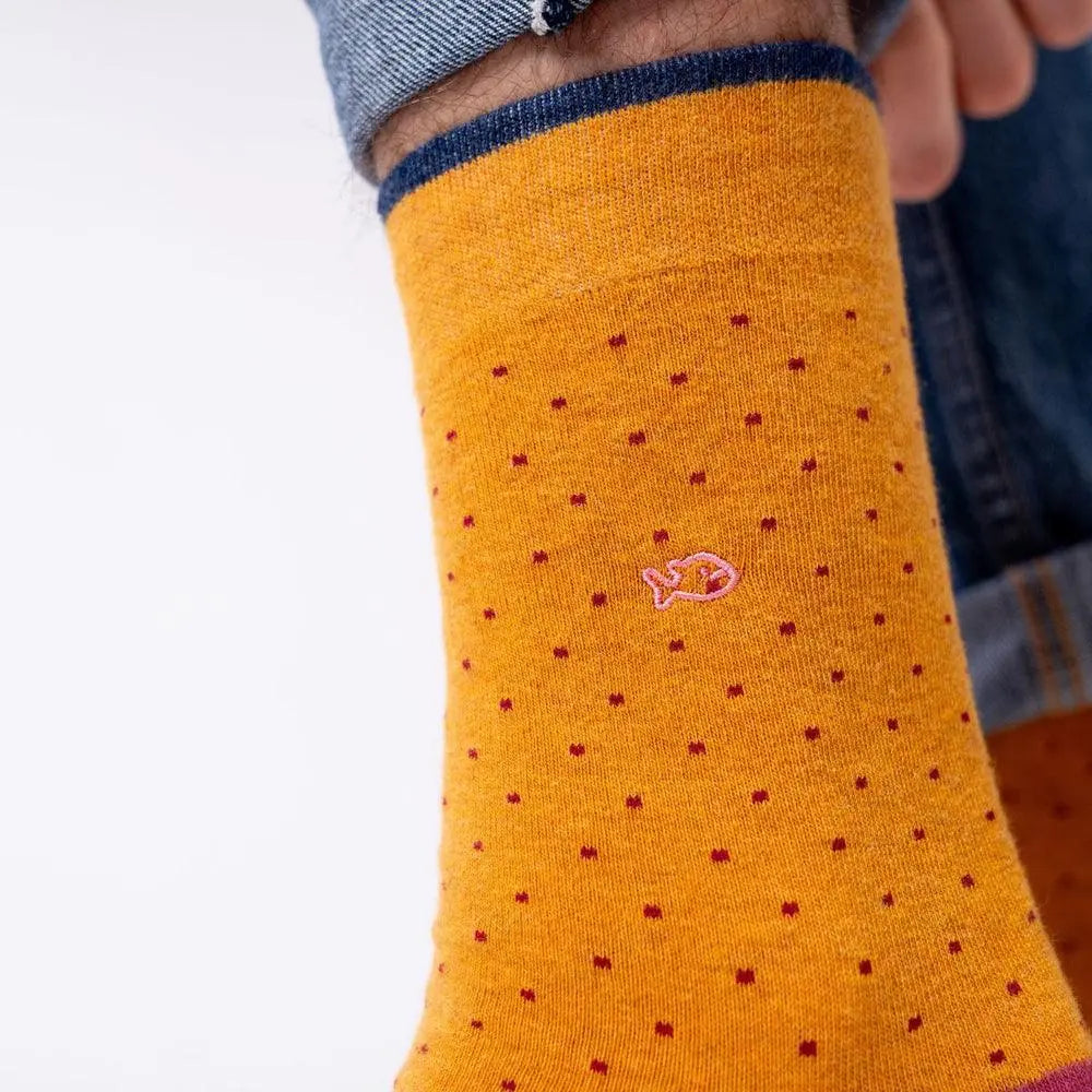 Chaussettes Square - Safran - Billybelt - détail 4