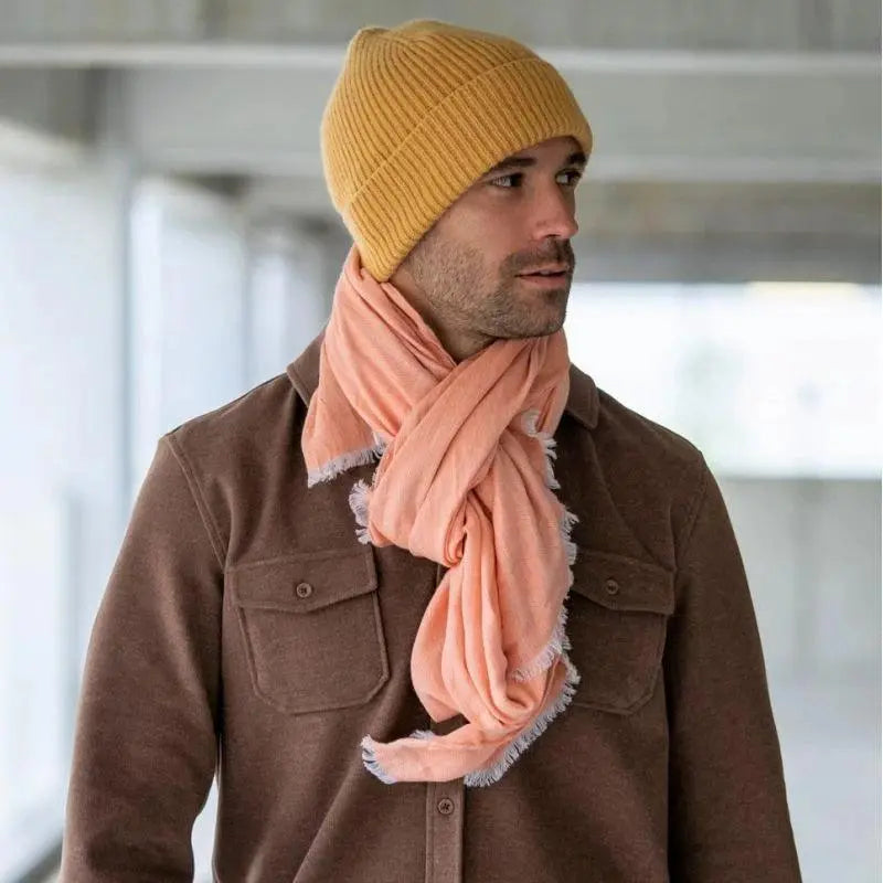 Foulard Jacquard Orange - Billybelt - détail 5