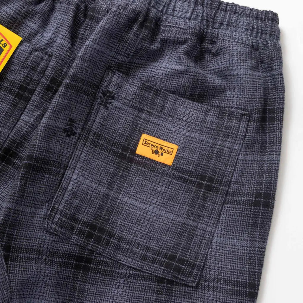 Chef Pant Flanelle Chardon - Noir - Service Works - détail 6