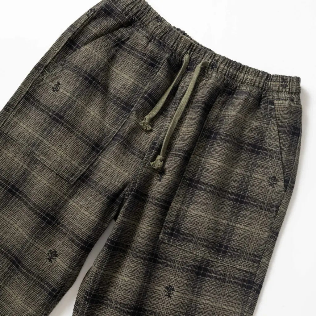 Chef Pant Flanelle Chardon - Vert - Service Works - détail 3