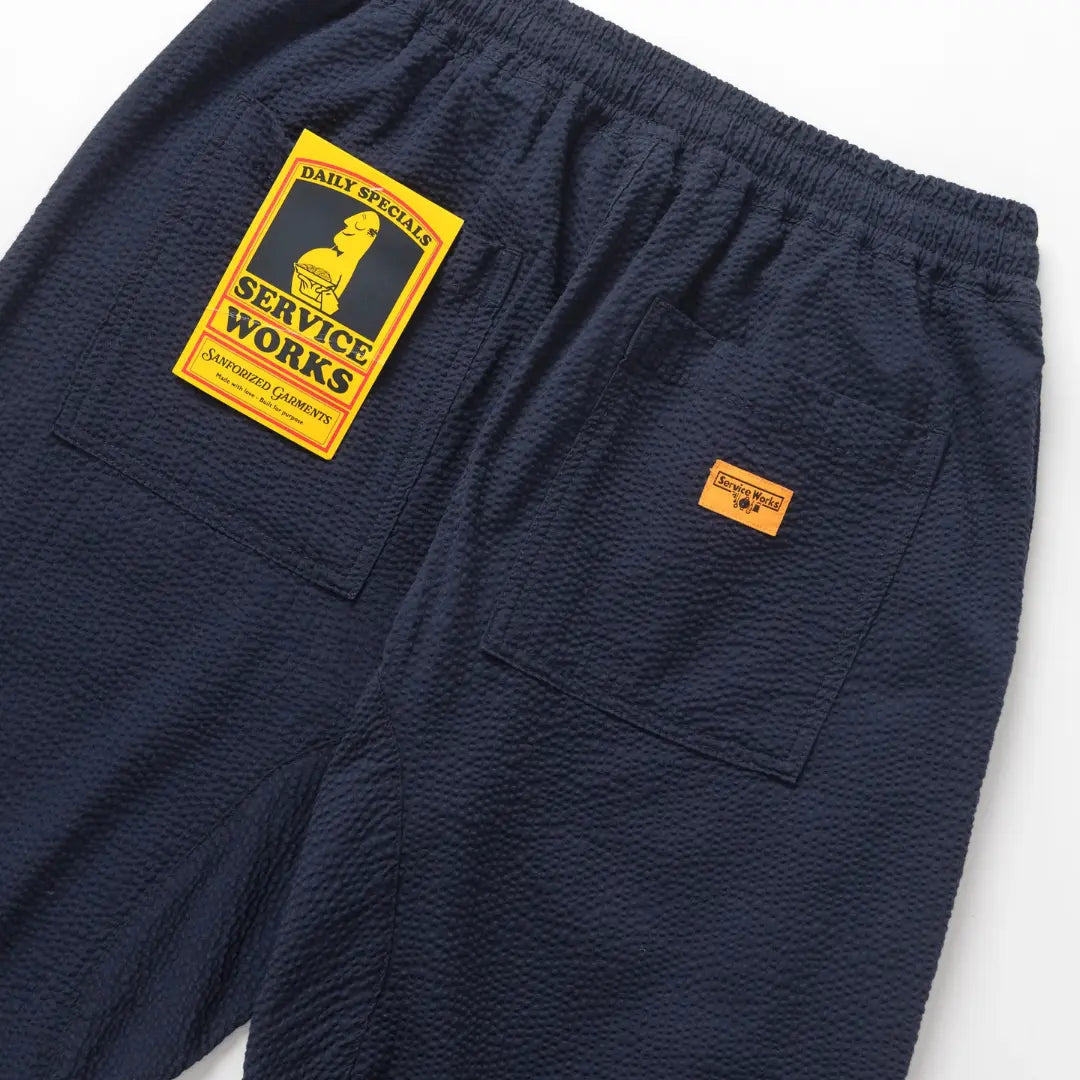 Chef Pant Seersucker - Dark Navy - Service Works - détail 5