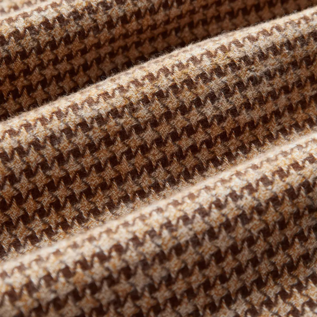 Chemise Abstract Pied Poule Brown - Portuguese Flannel - détail 5