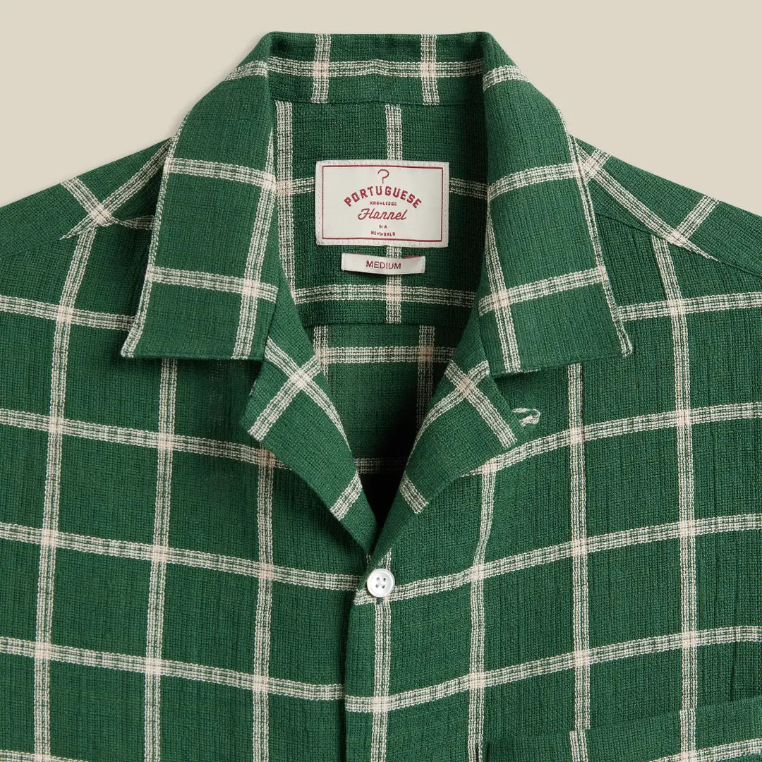 Chemise Alvor - Vert - Portuguese Flannel - détail 2