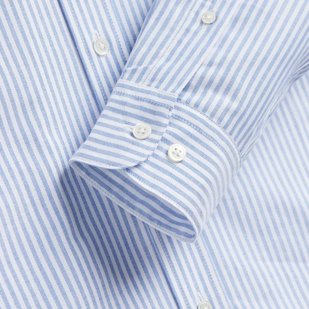 Chemise Belavista Rayures Bleues - Portuguese Flannel - détail 3