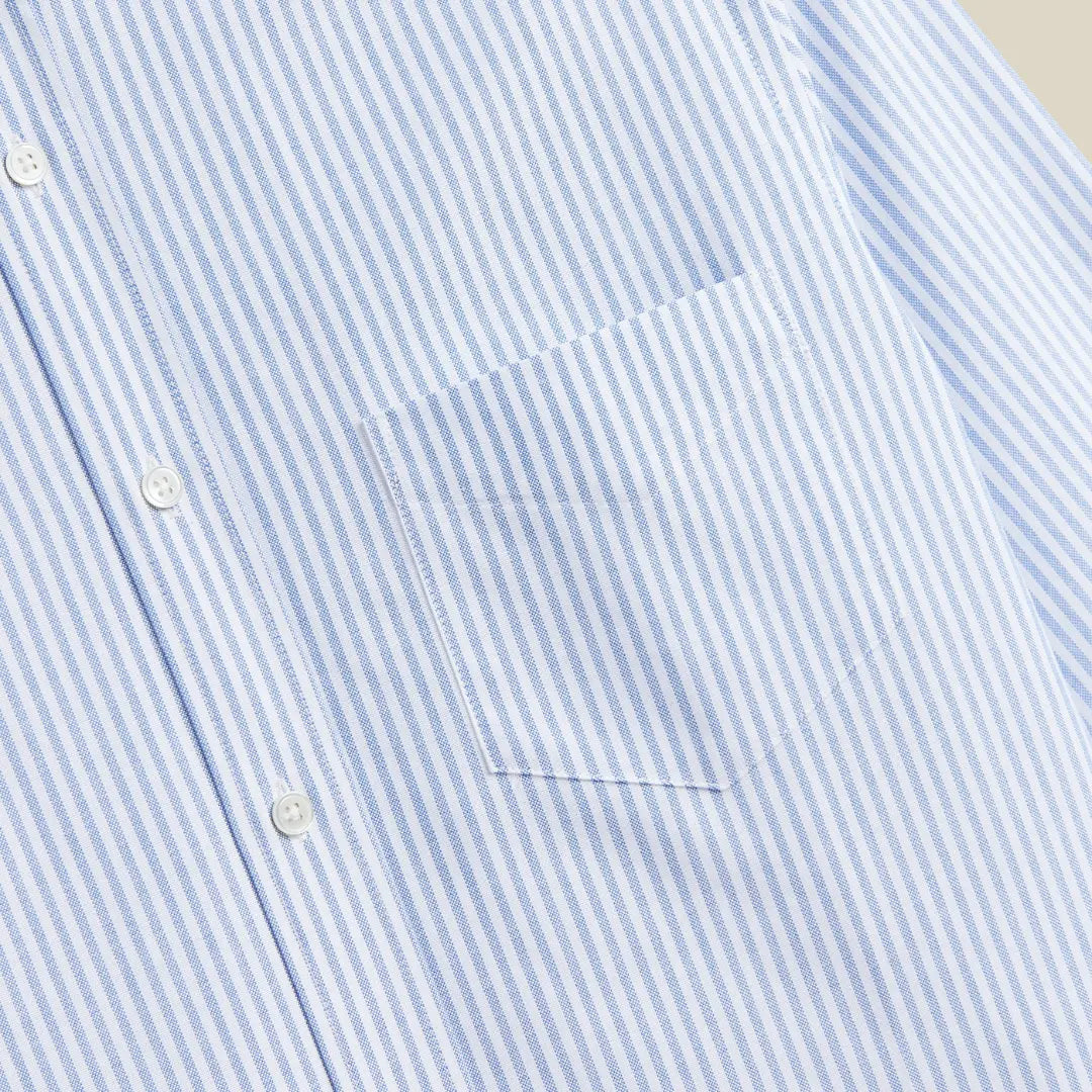 Chemise Belavista Rayures Bleues - Portuguese Flannel - détail 4