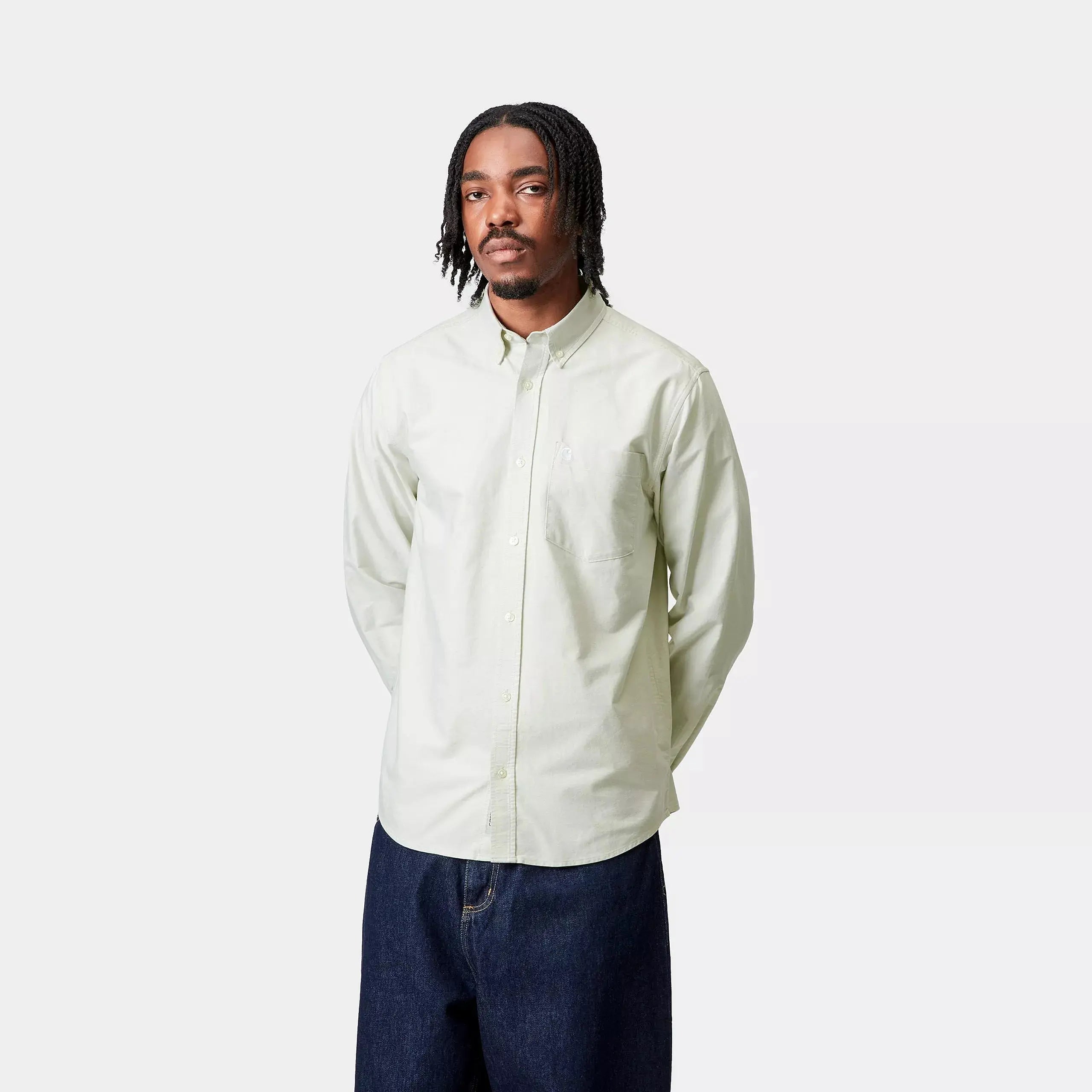 Chemise C-logo Pale Olive - Carhartt WIP - détail 3