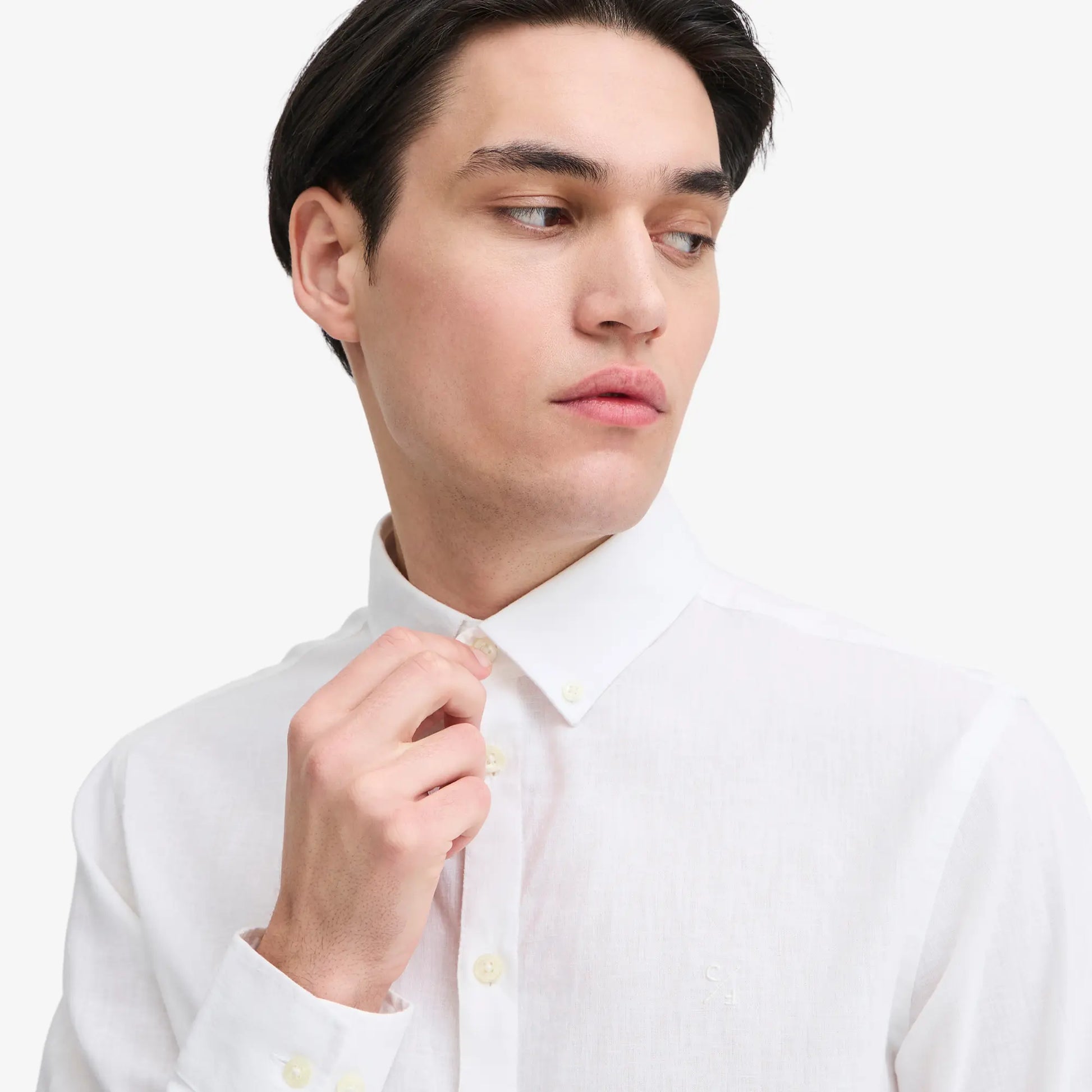 Chemise en Lin - Blanc - Casual Friday - détail 5