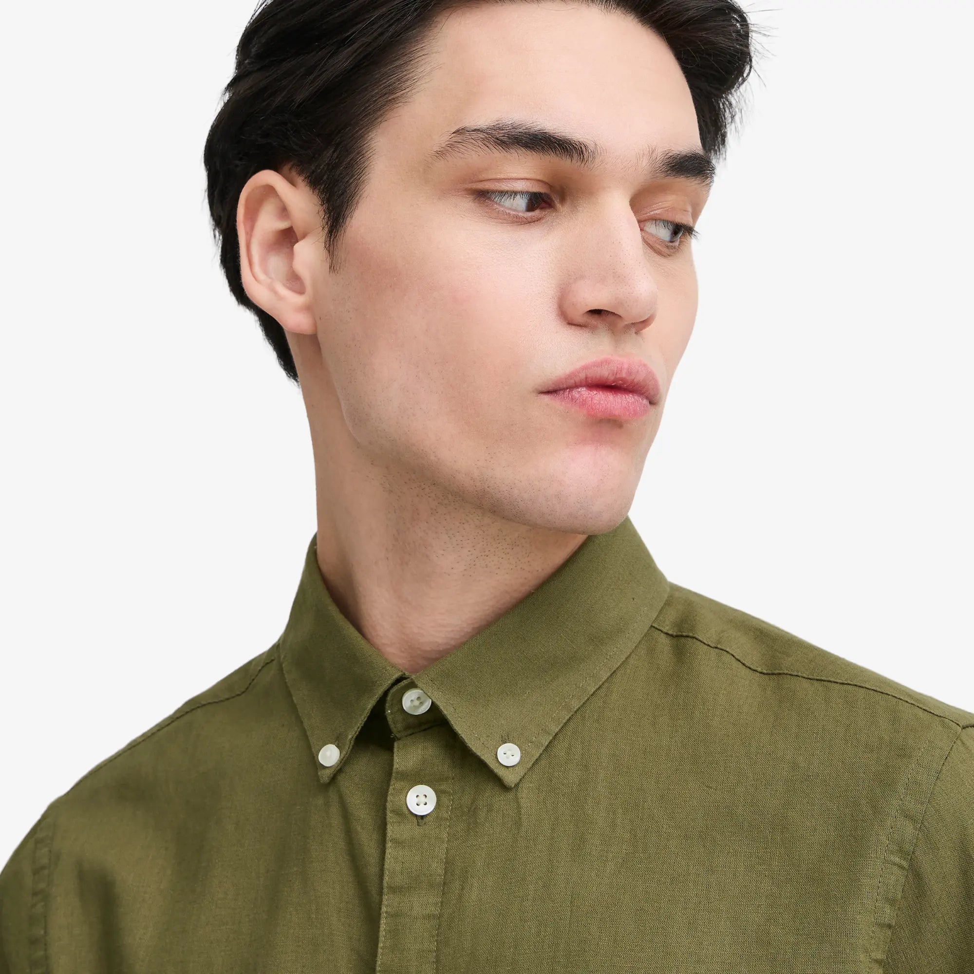 Chemise en Lin - Kaki - Casual Friday - détail 5