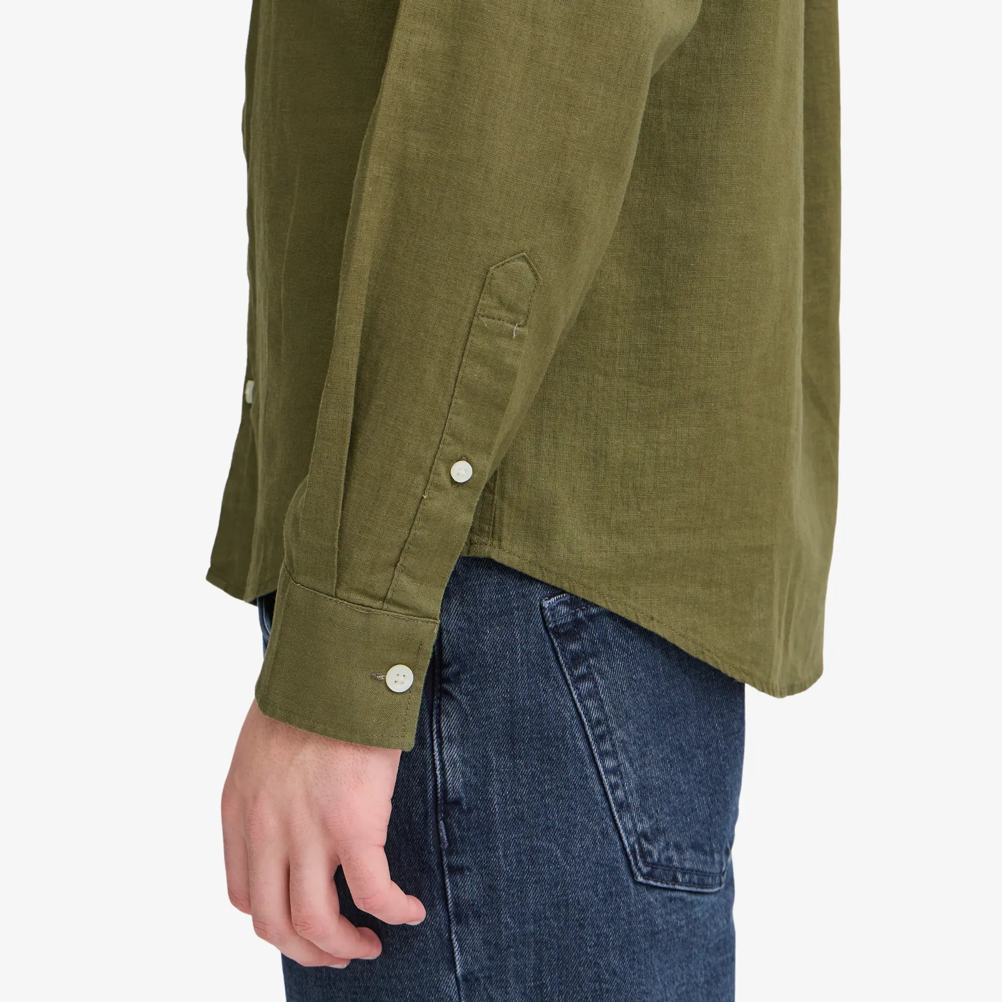 Chemise en Lin - Kaki - Casual Friday - détail 6