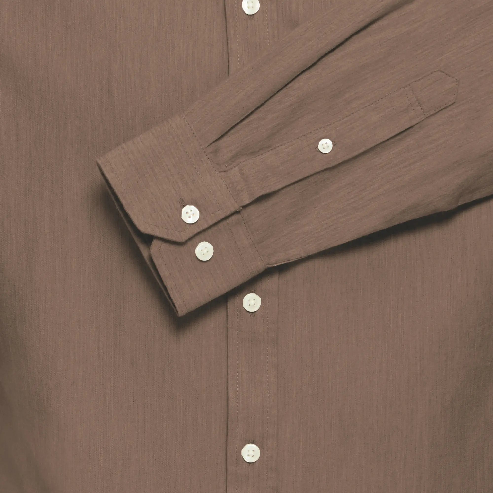 Chemise en Lin - Marron - Casual Friday - détail 7