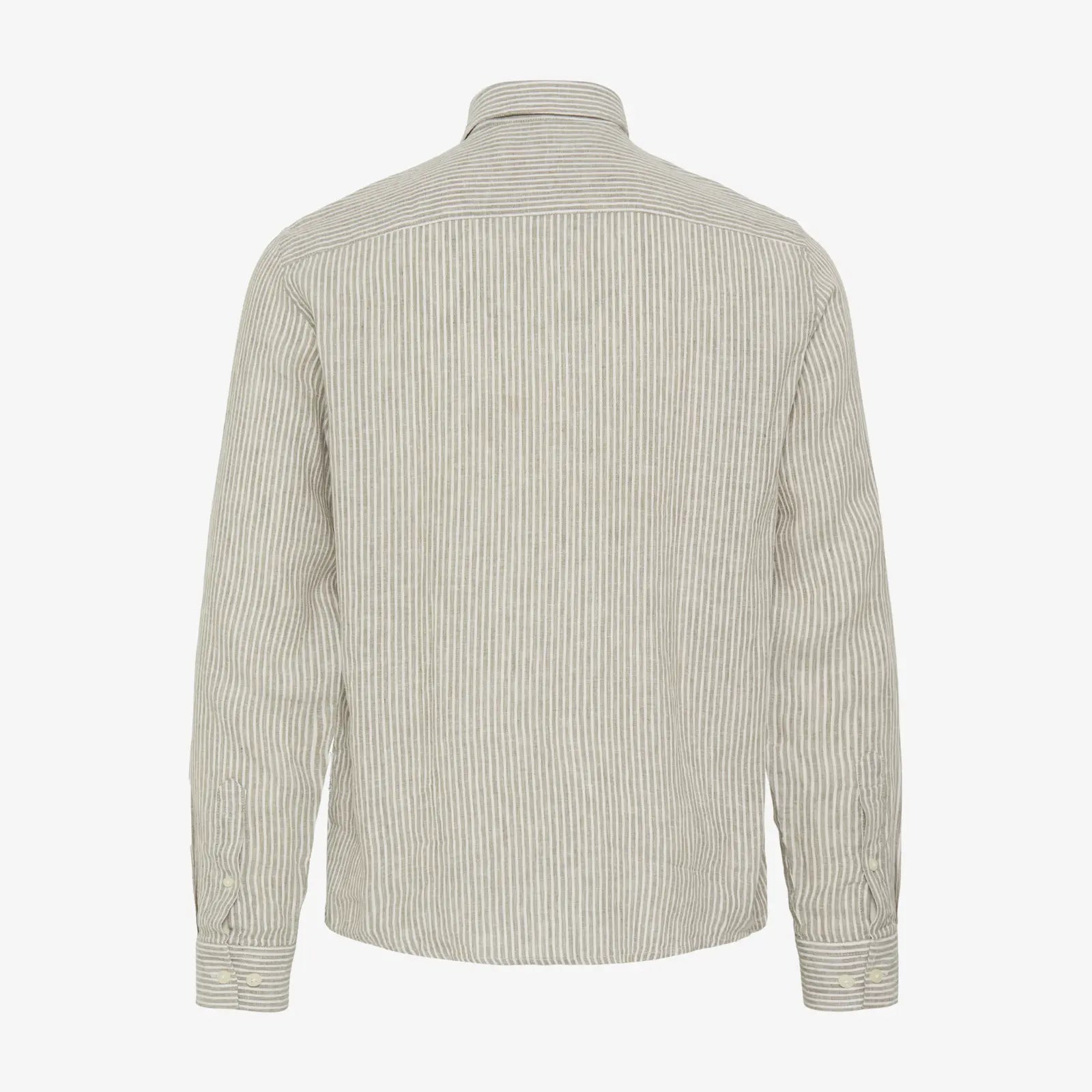 Chemise en Lin Rayée - Vert
