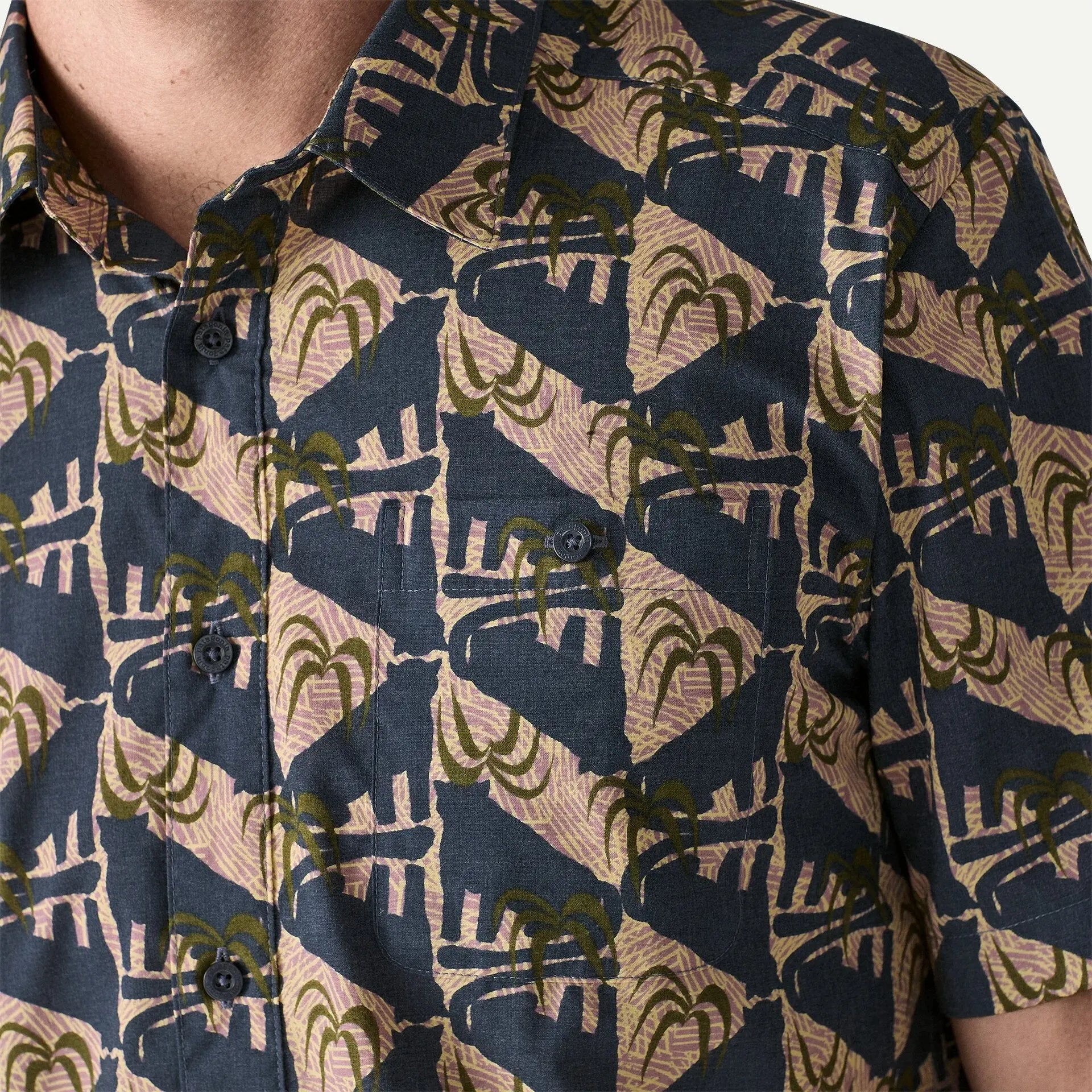 Chemise Go To - Jaguar Geo - Patagonia - détail 6
