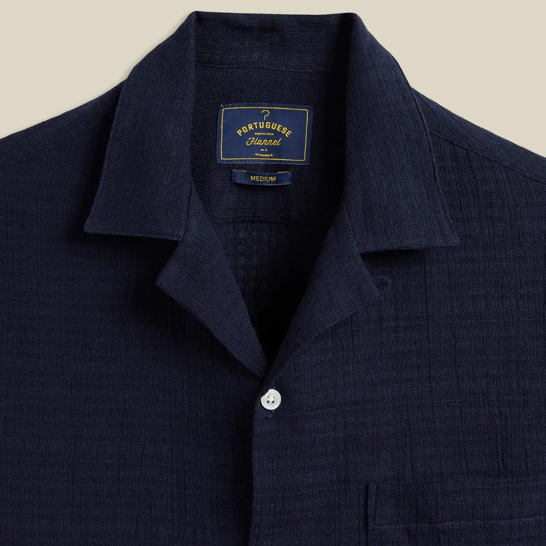 Chemise Grain - Navy - Portuguese Flannel - détail 2