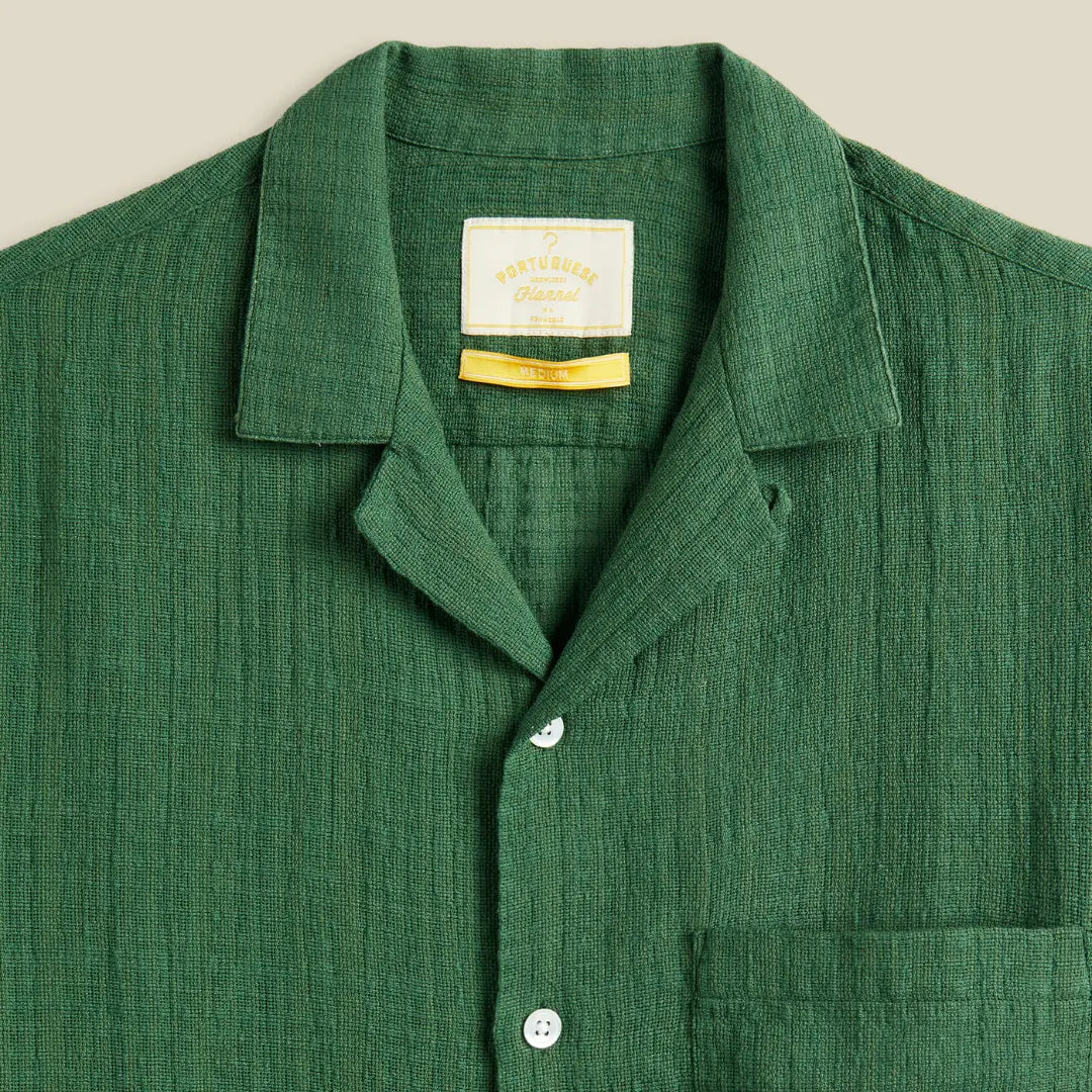 Chemise Grain - Vert - Portuguese Flannel - détail 2