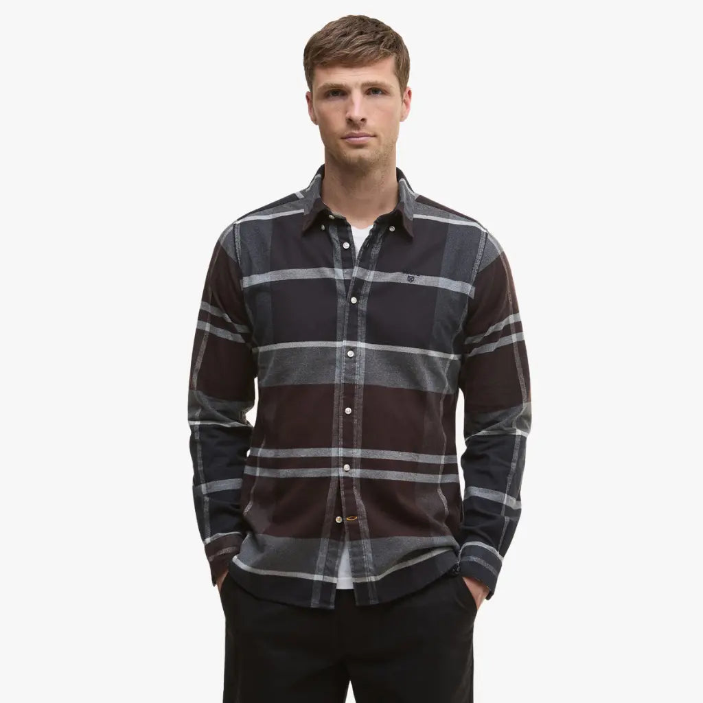 Chemise Iceloch Midnight Oak Tartan - Barbour - détail 2