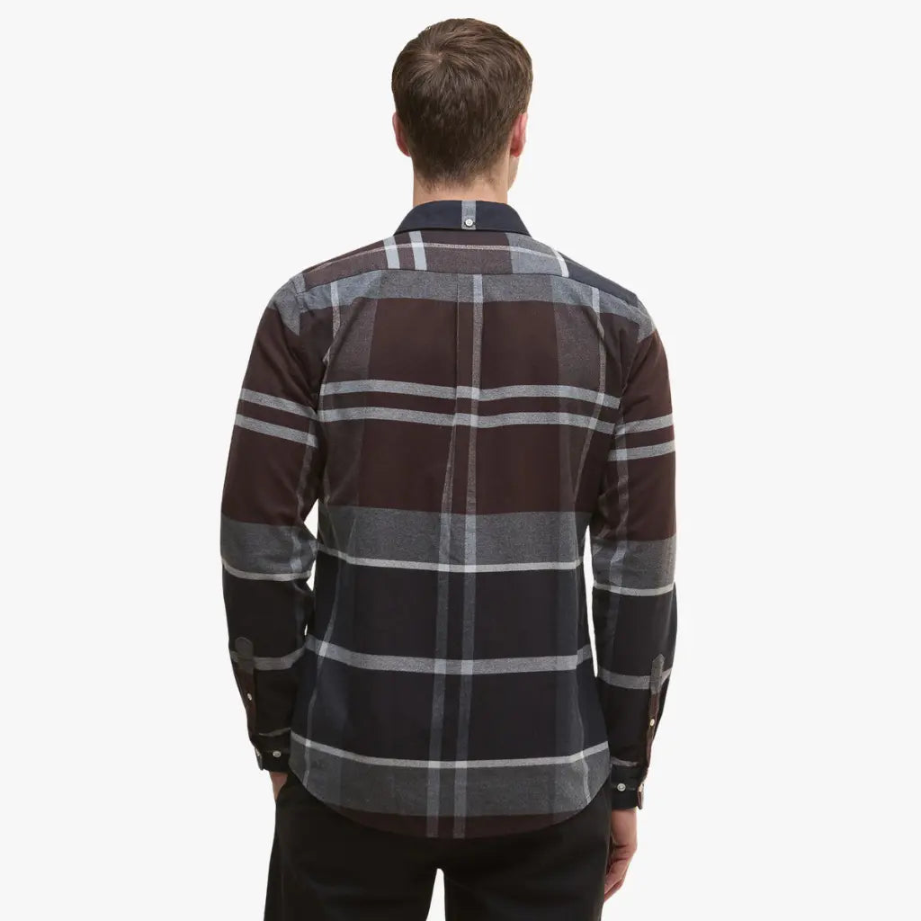 Chemise Iceloch Midnight Oak Tartan - Barbour - détail 3