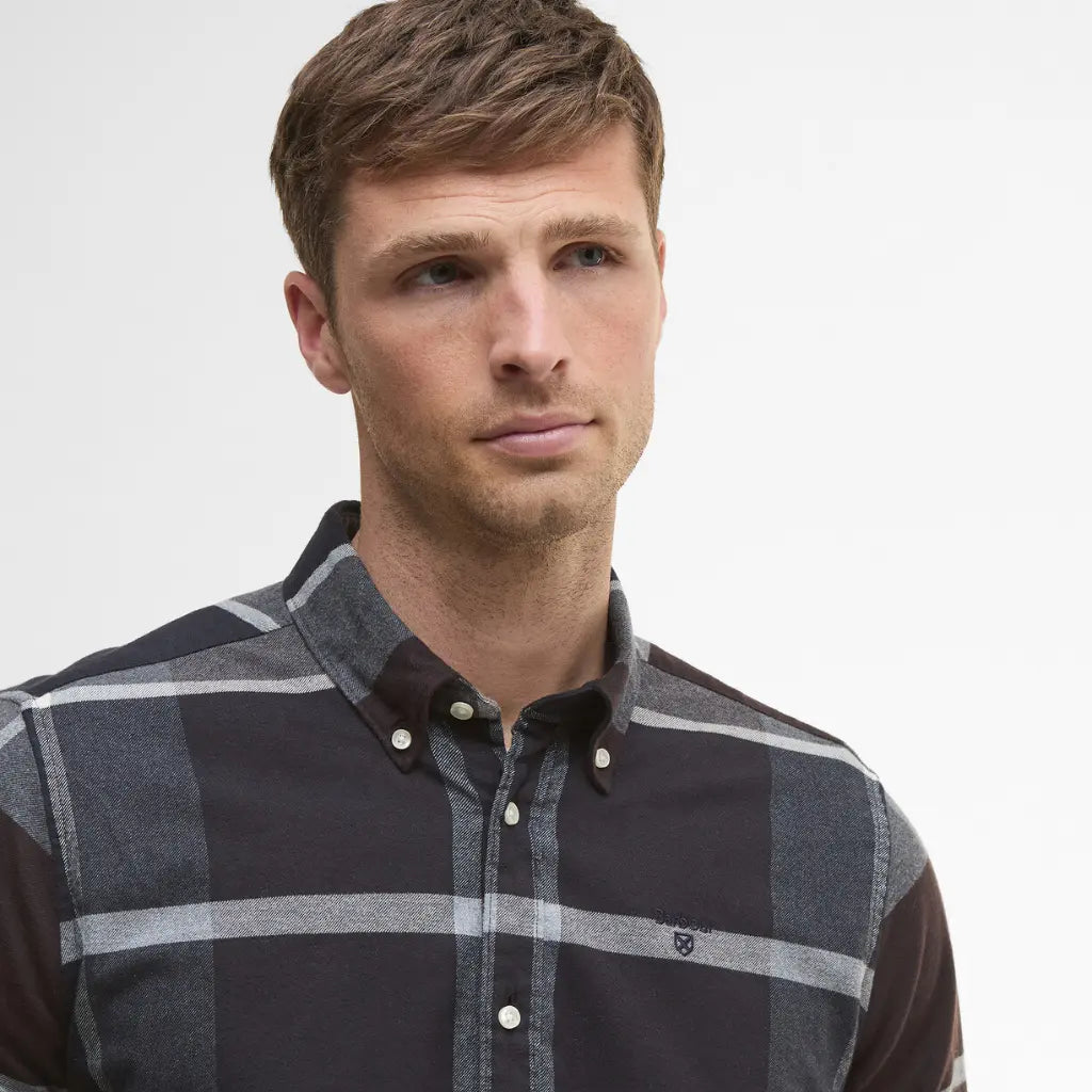 Chemise Iceloch Midnight Oak Tartan - Barbour - détail 4