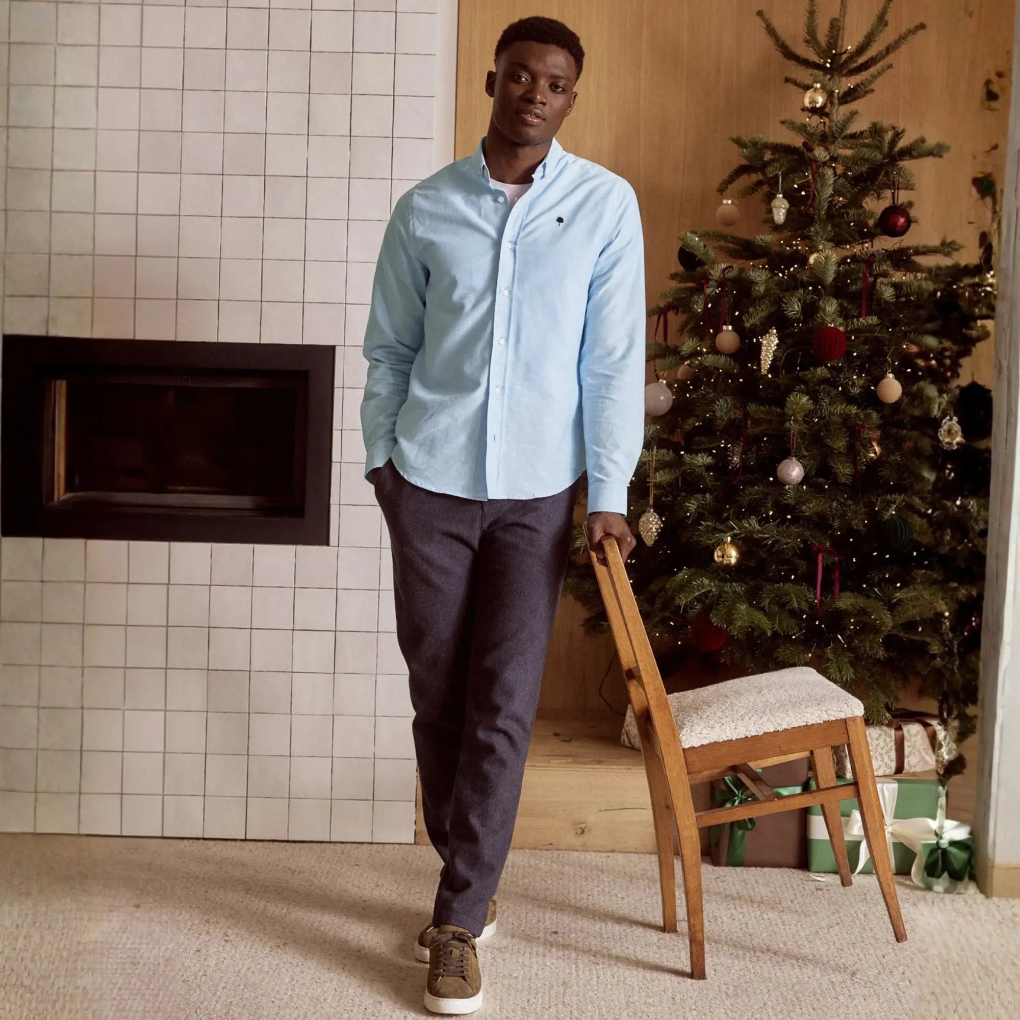 Chemise Ivoy - Bleu Ciel - Faguo - détail 2