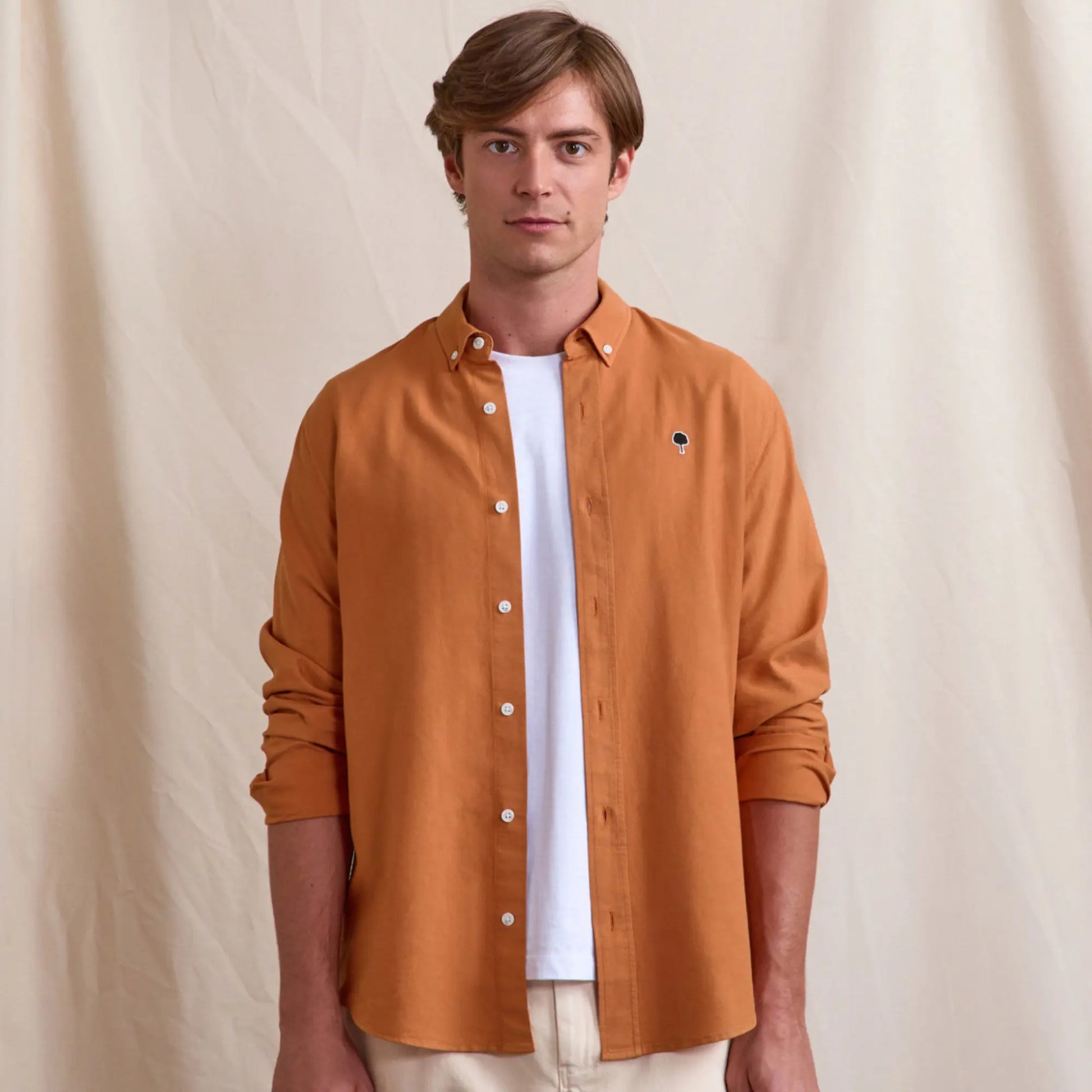 Chemise Ivoy Brique - Faguo - détail 2