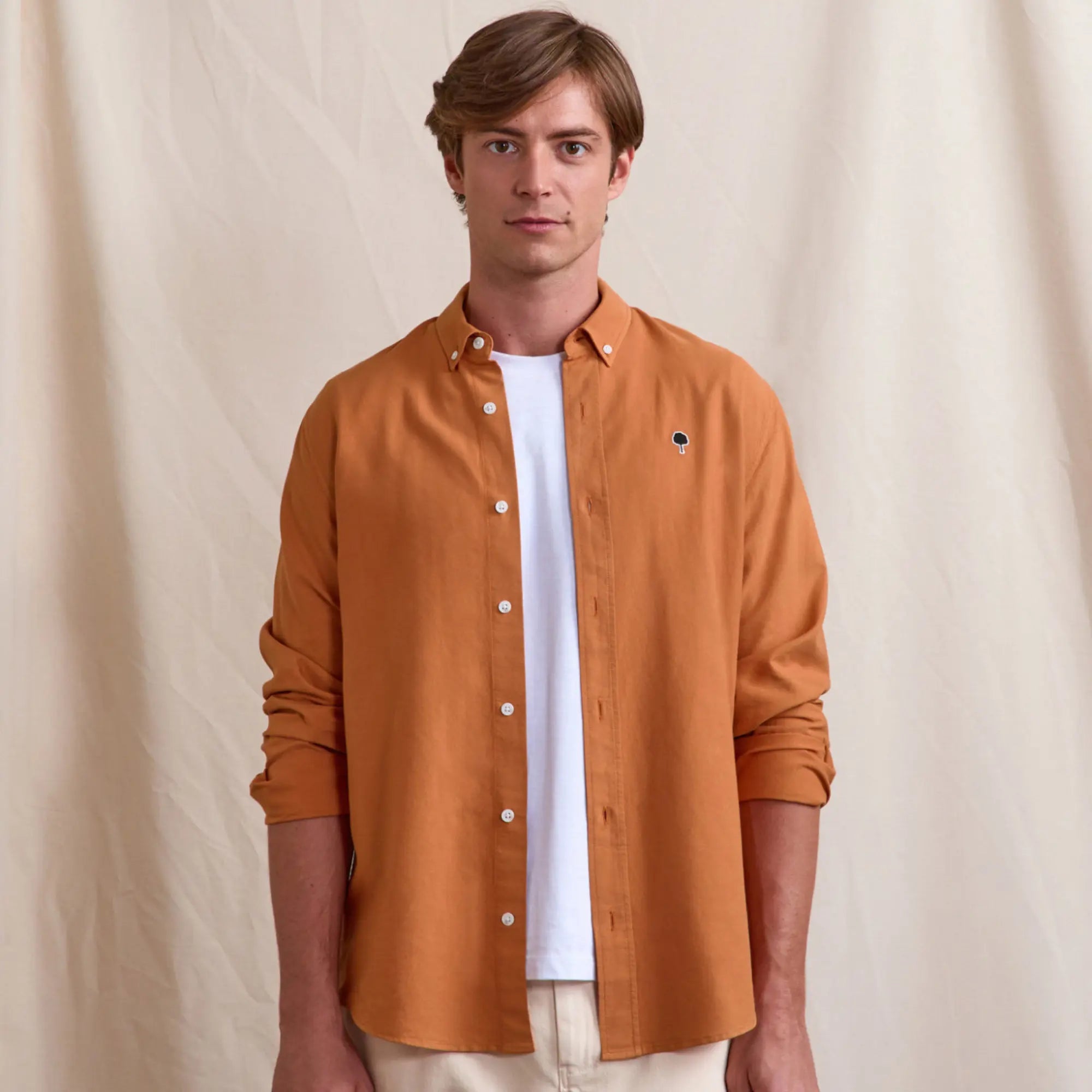 Chemise Ivoy Brique - Faguo - détail 2