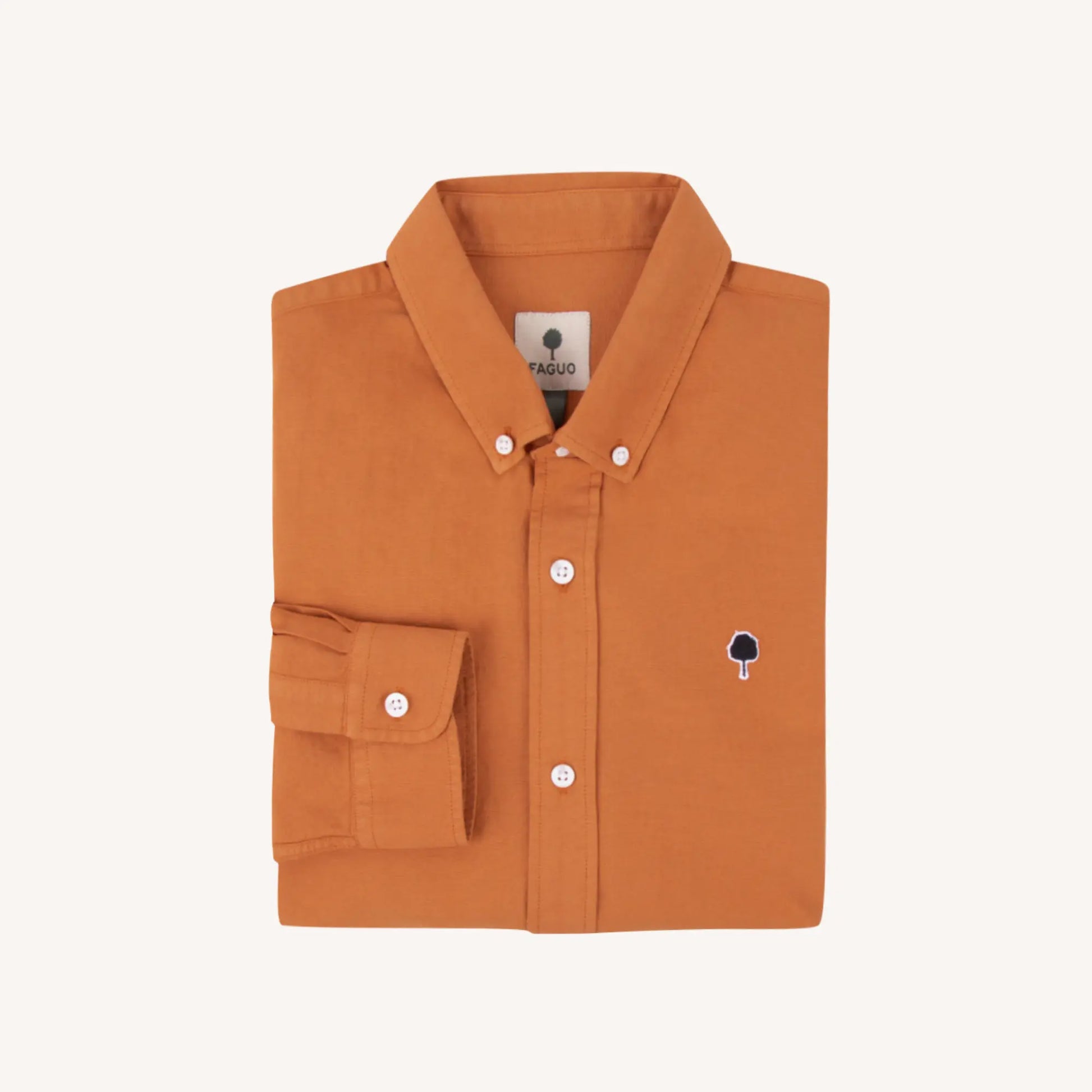 Chemise Ivoy Brique - Faguo - détail 4