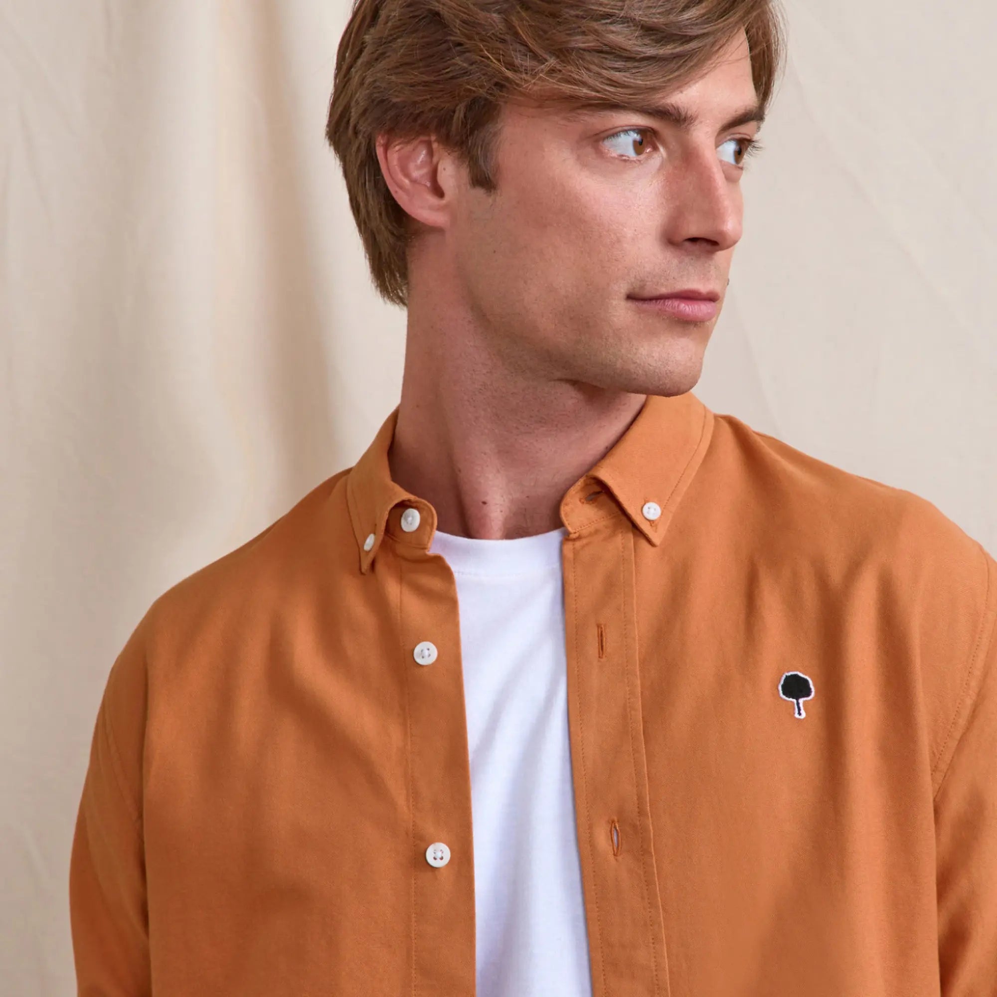 Chemise Ivoy Brique - Faguo - détail 5