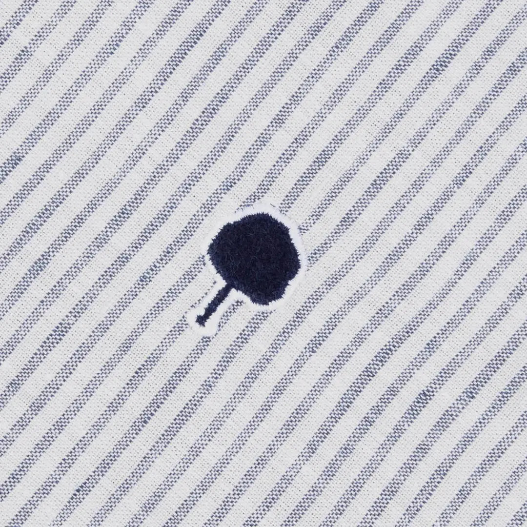 Chemise Ivoy Lin - Écru et Bleu - Faguo - détail 4