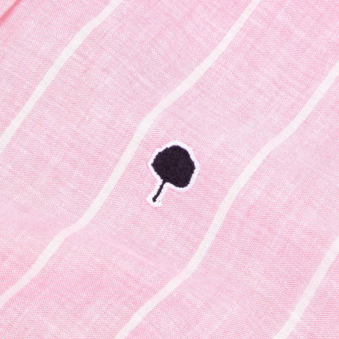 Chemise Ivoy Lin - Rose et Blanc - Faguo - détail 4
