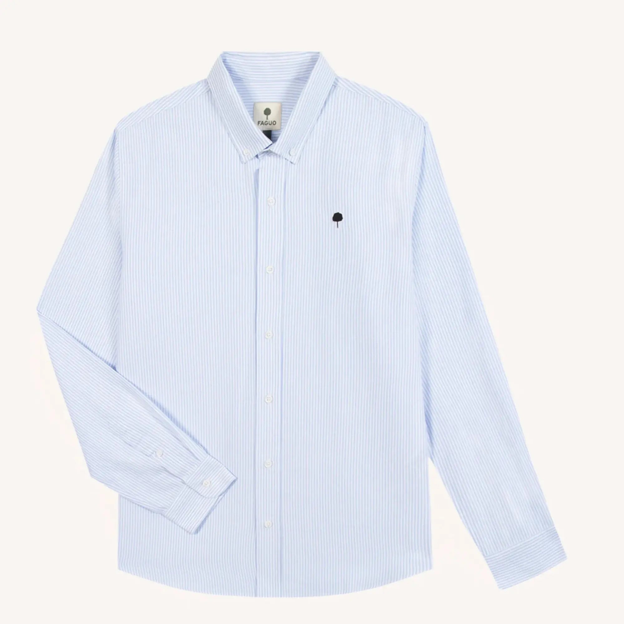 Chemise Ivoy Rayée - Bleu Ciel - Faguo