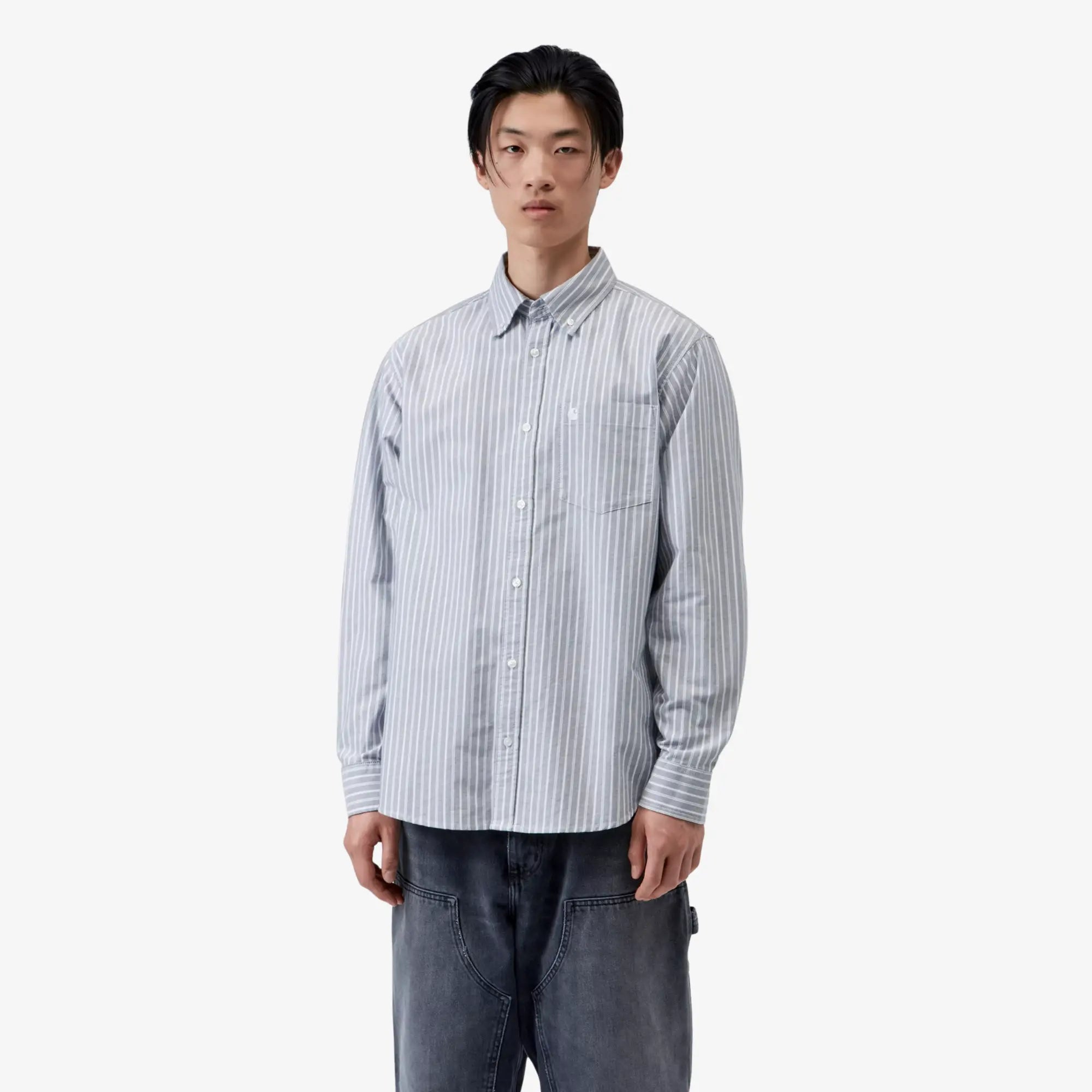 Chemise Kanan Rayures - Dark - Carhartt WIP