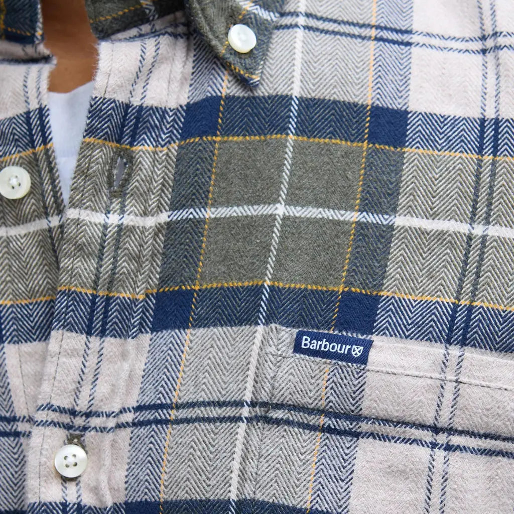 Chemise Kyeloch Forest Mist Tartan - Barbour - détail 5