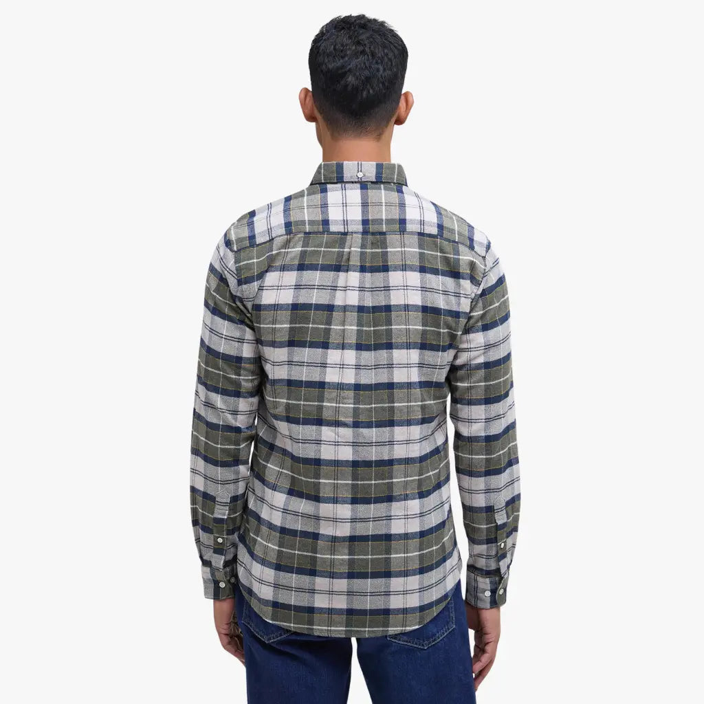 Chemise Kyeloch Forest Mist Tartan - Barbour - détail 3