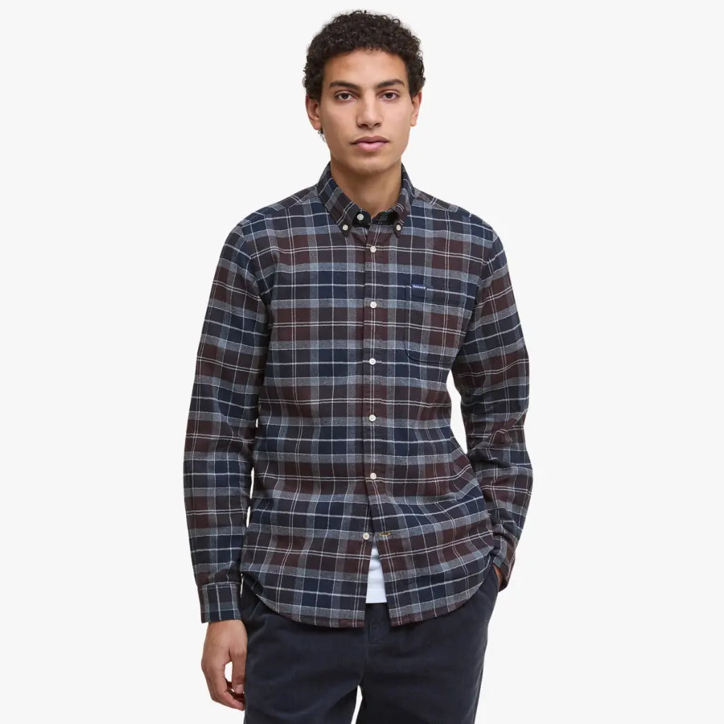 Chemise Kyeloch Midnight Oak Tartan - Barbour - détail 2