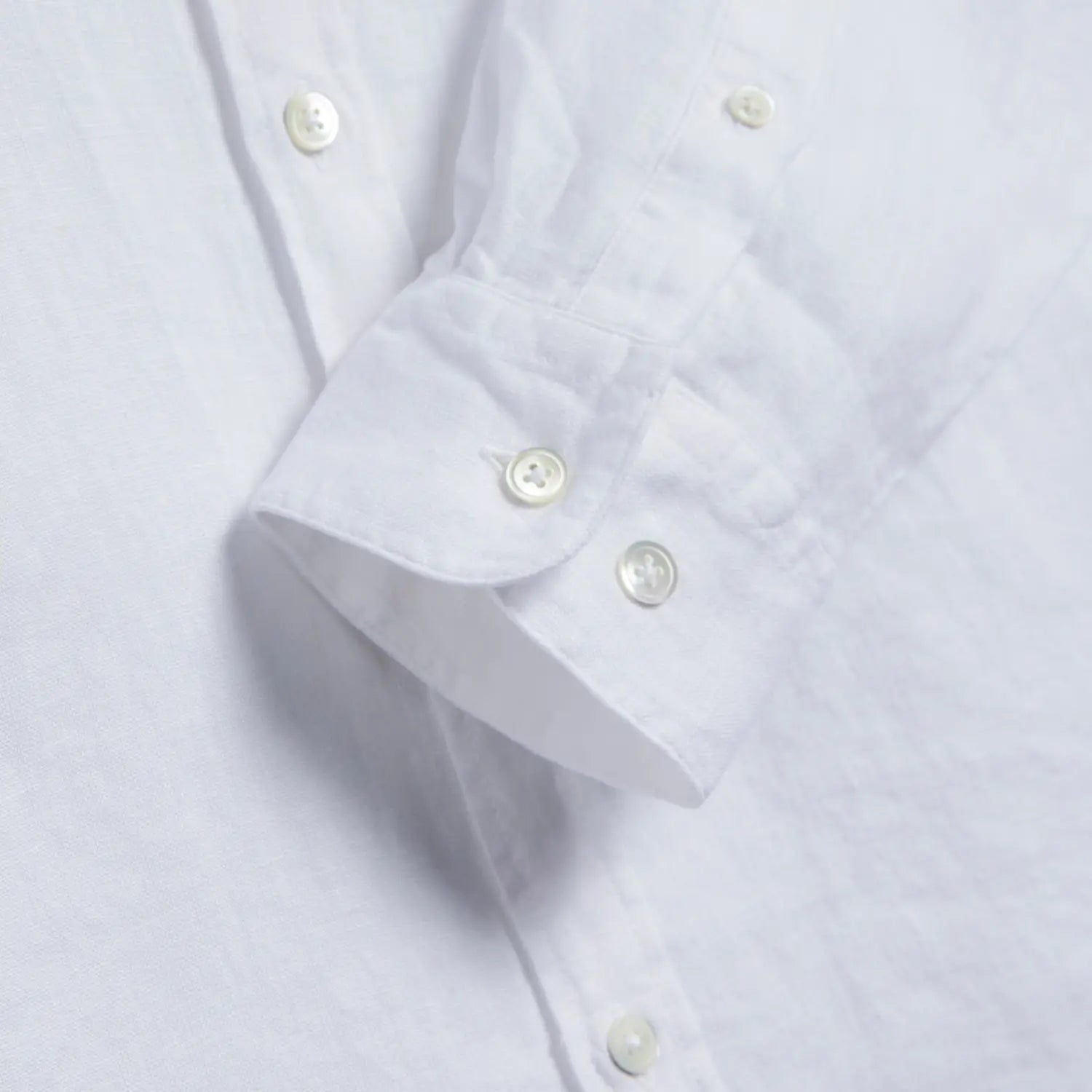 Chemise Lin Blanc - Portuguese Flannel - détail 2
