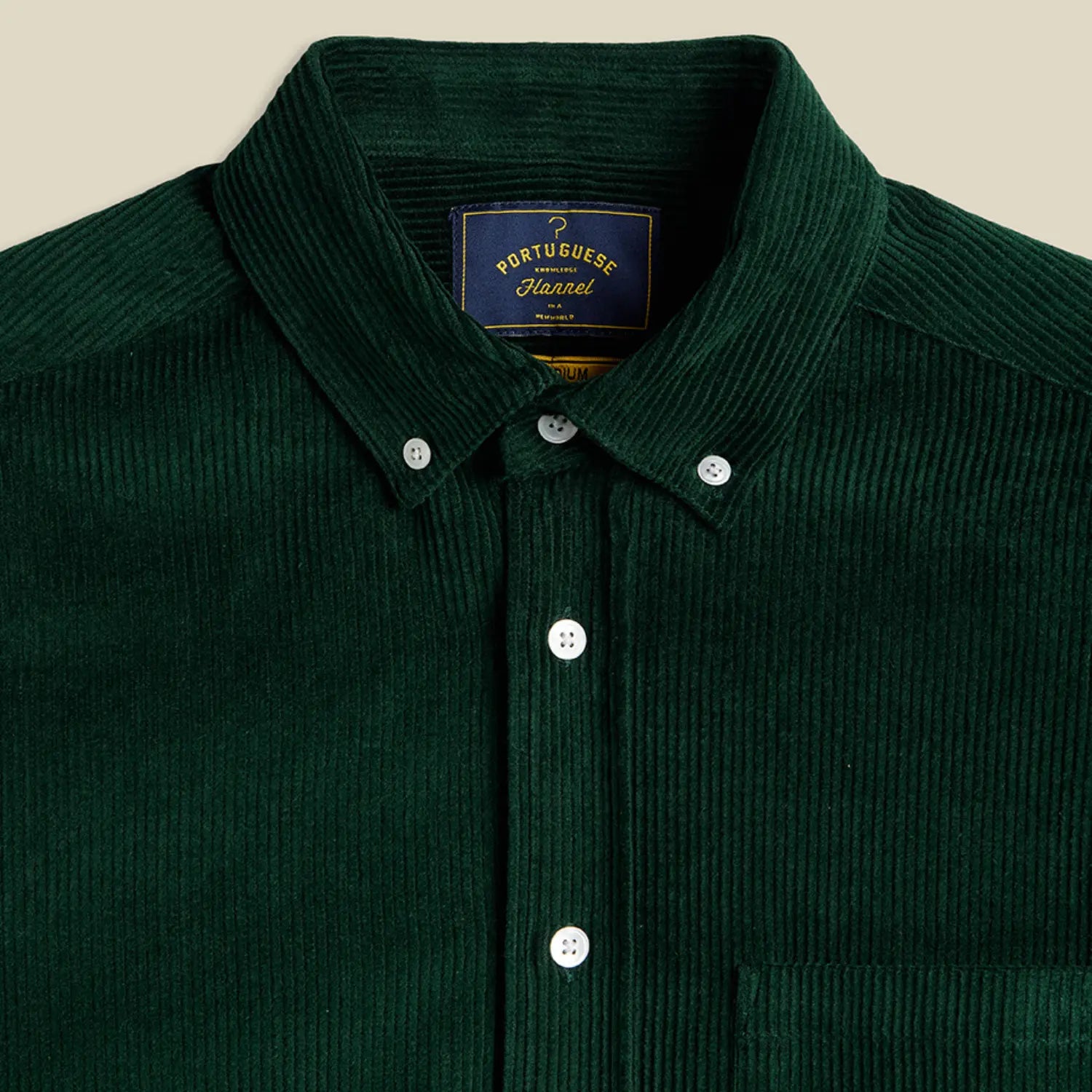 Chemise Lobo Green - Portuguese Flannel - détail 2
