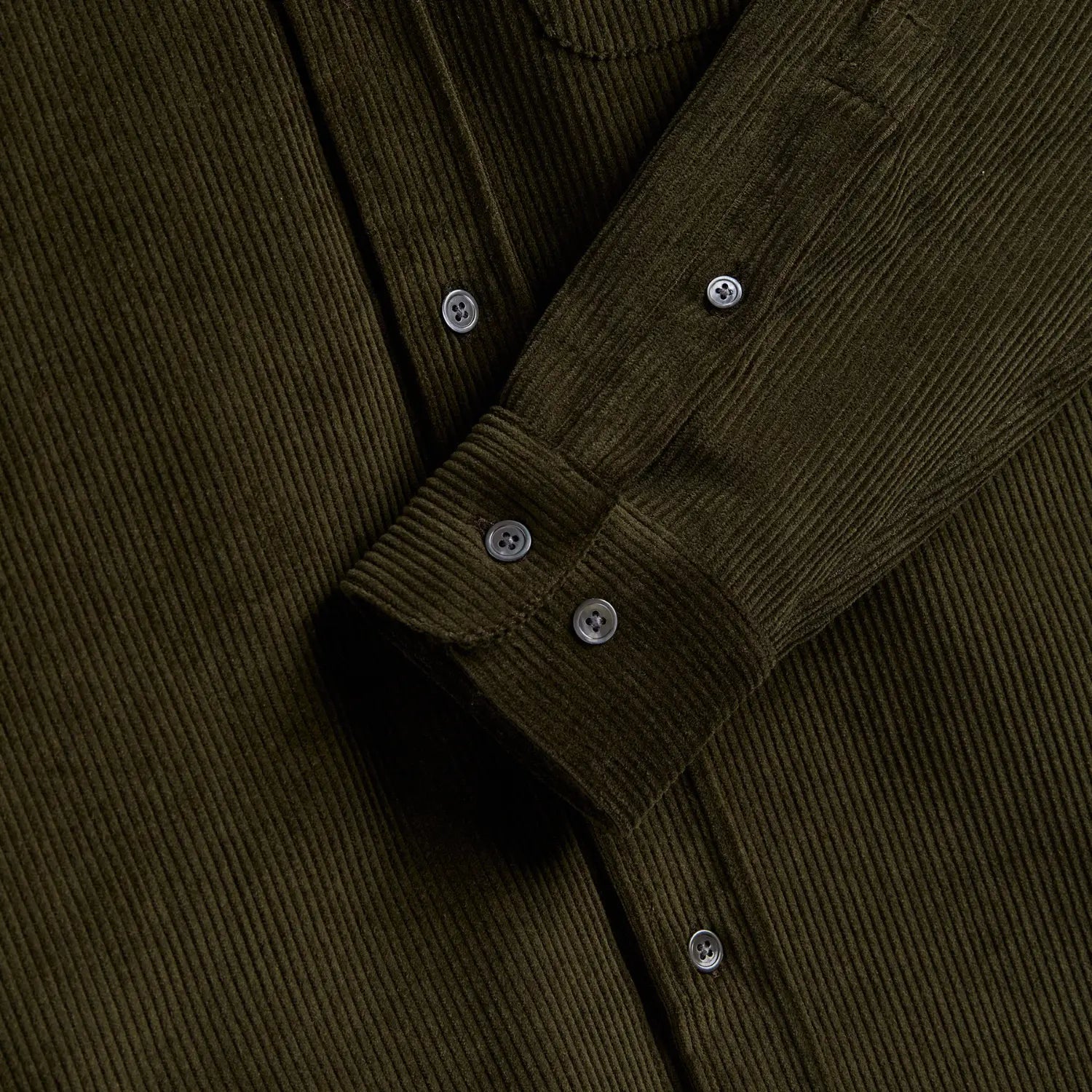 Chemise Lobo Olive - Portuguese Flannel - détail 4