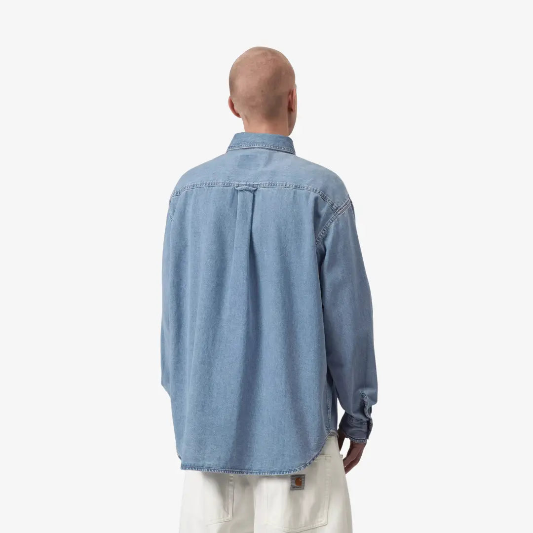 Chemise Lucas - Blue Bleached - Carhartt WIP - détail 4