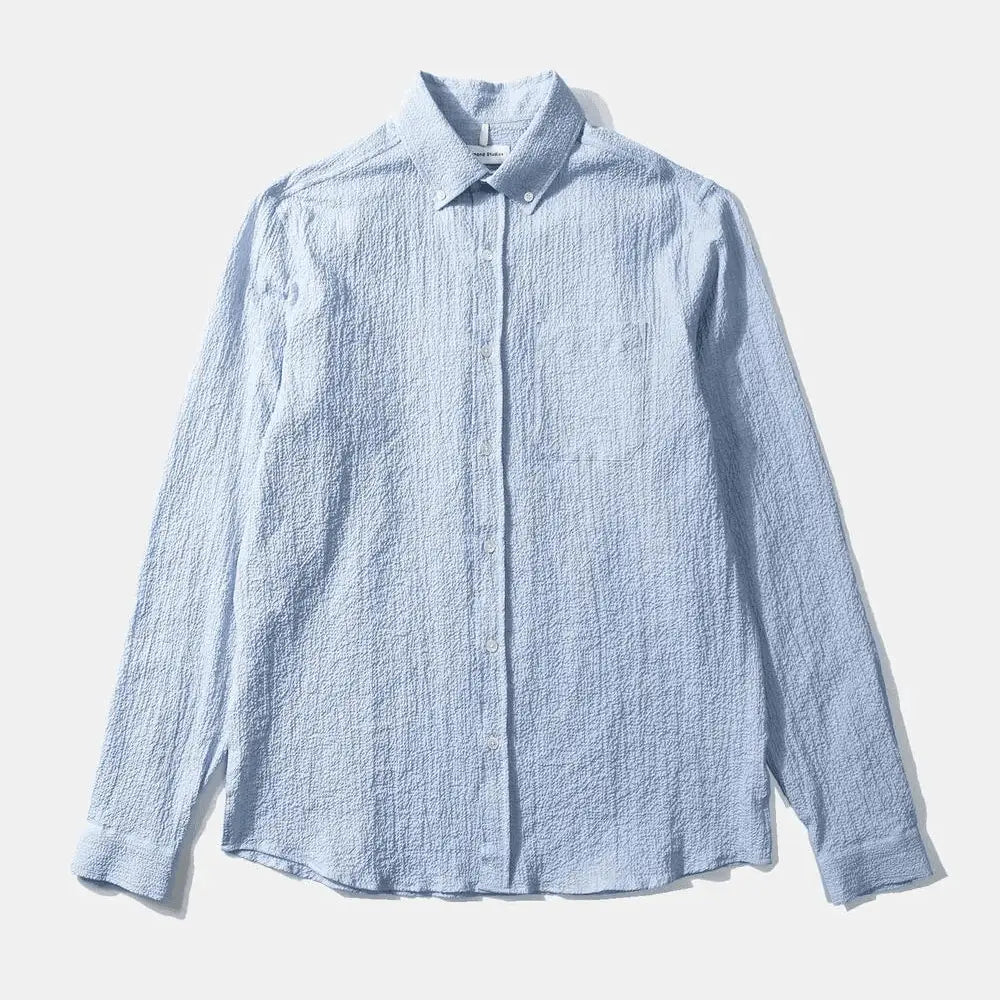 Chemise Seersucker Light Blue - Edmmond Studios