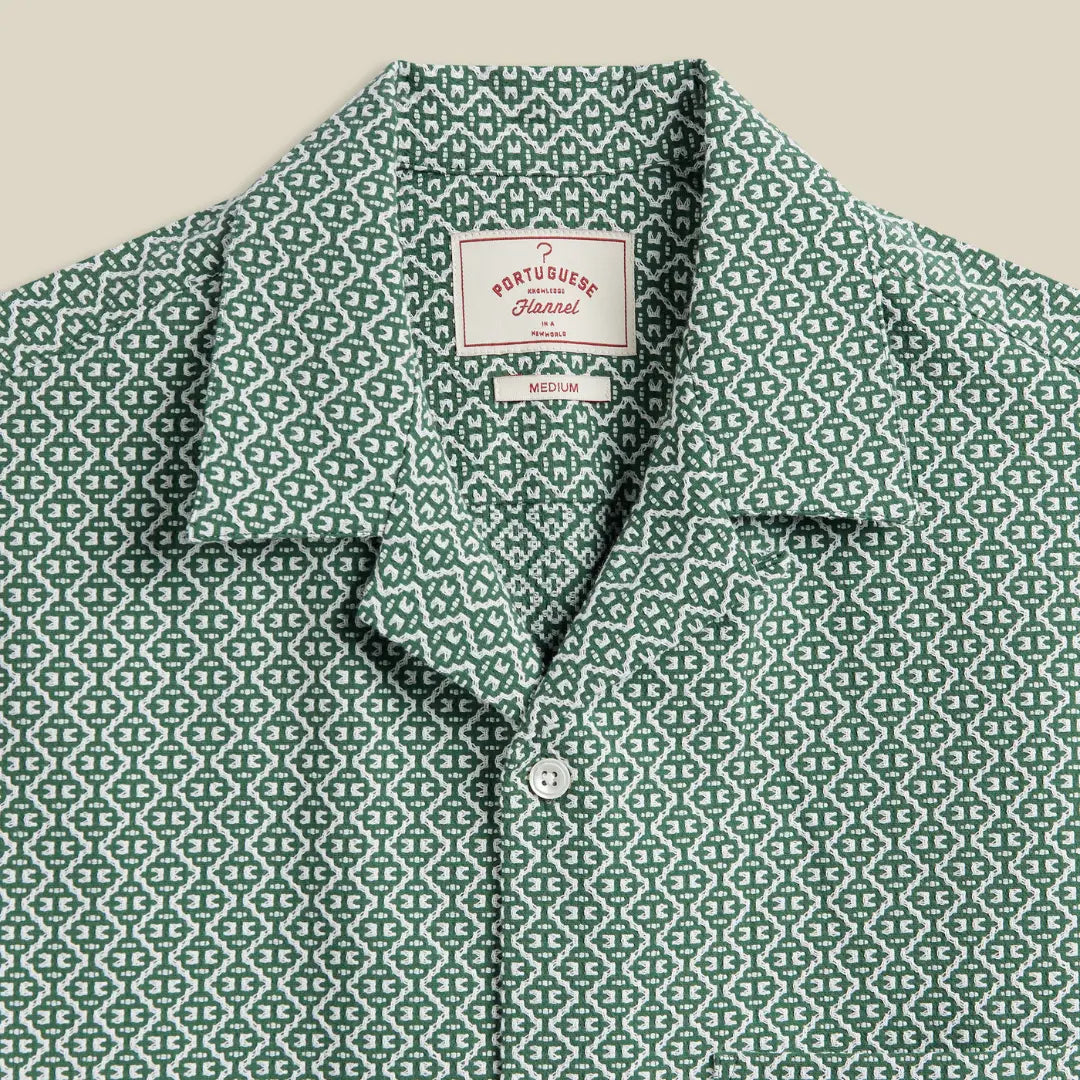 Chemise Tile - Vert - Portuguese Flannel - détail 2
