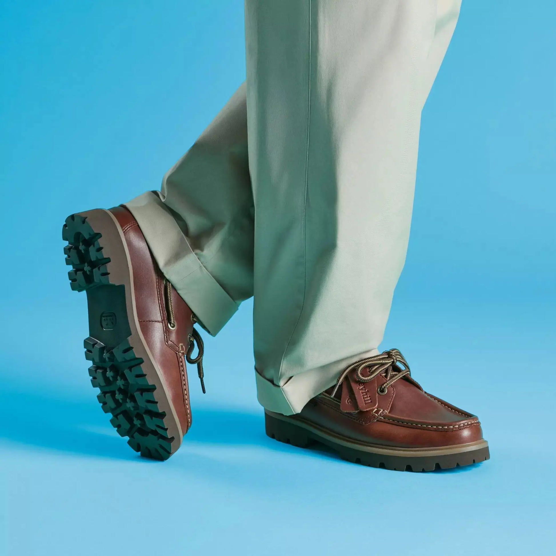 Cleyhill Boat - Cuir Marron - Clarks - détail 4