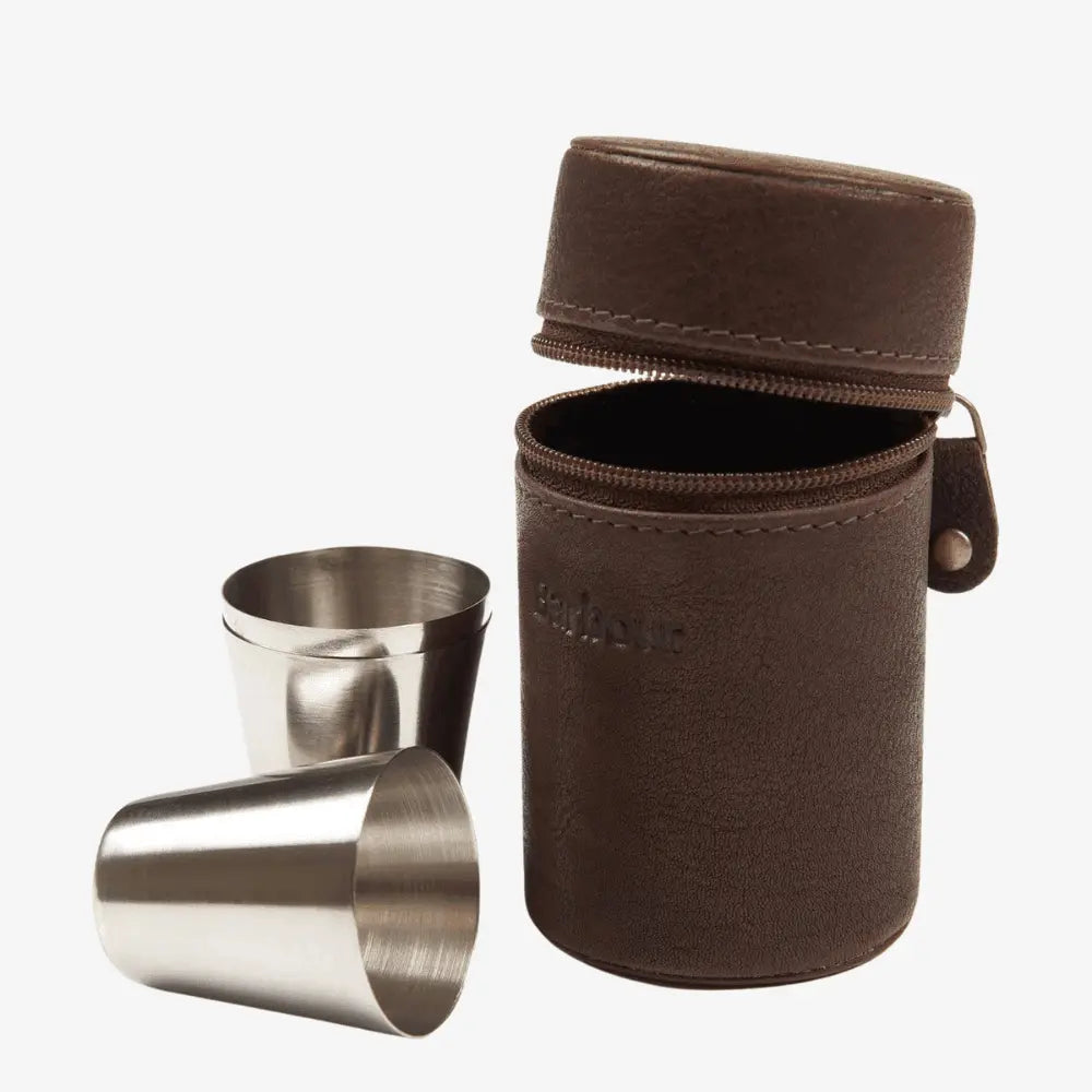 Coffret Tartan Hip Flask et Cups - Barbour - détail 2