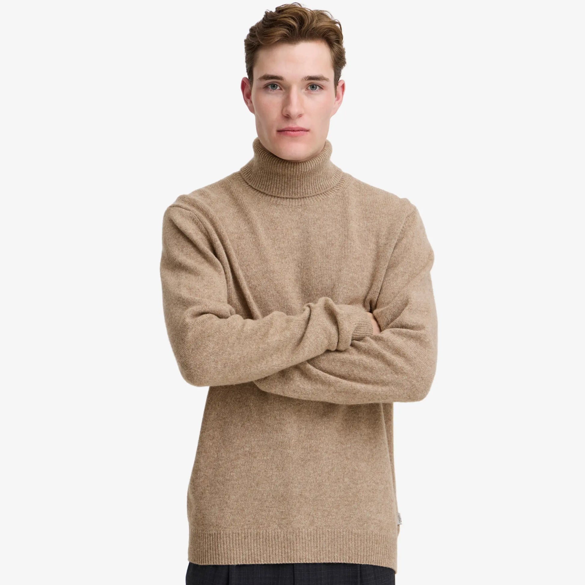 Col Roulé - Marron Clair - Casual Friday - détail 3