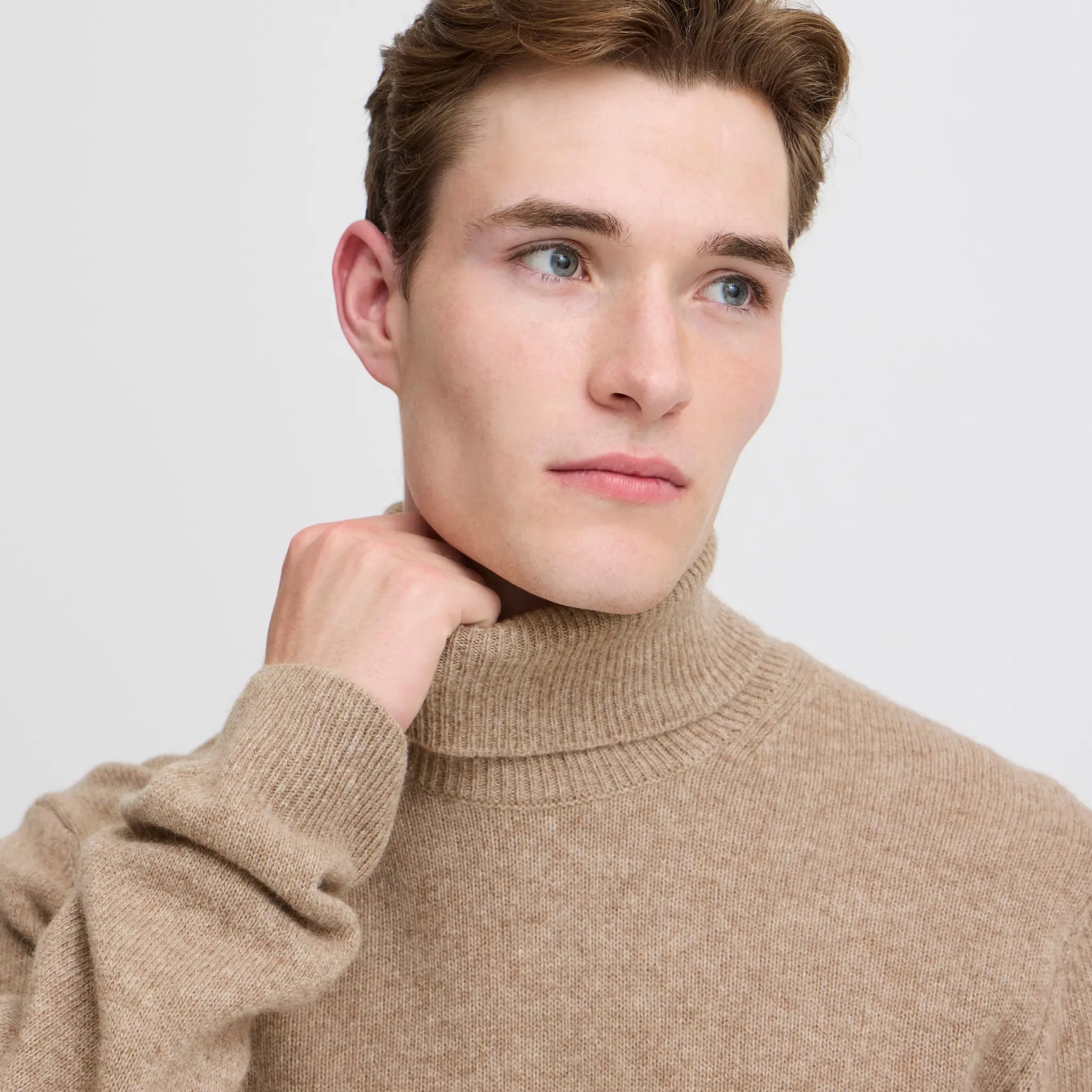 Col Roulé - Marron Clair - Casual Friday - détail 5