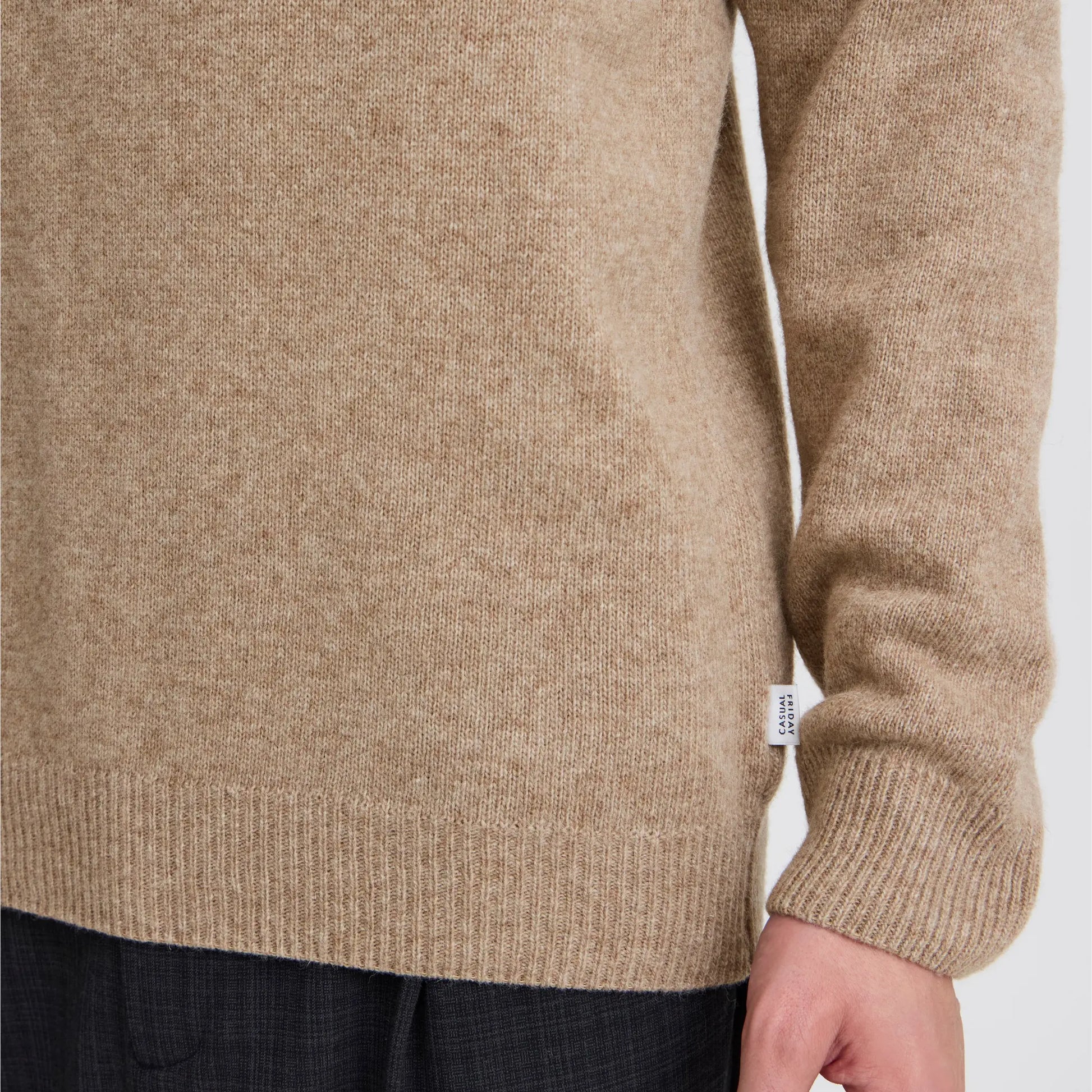 Col Roulé - Marron Clair - Casual Friday - détail 6