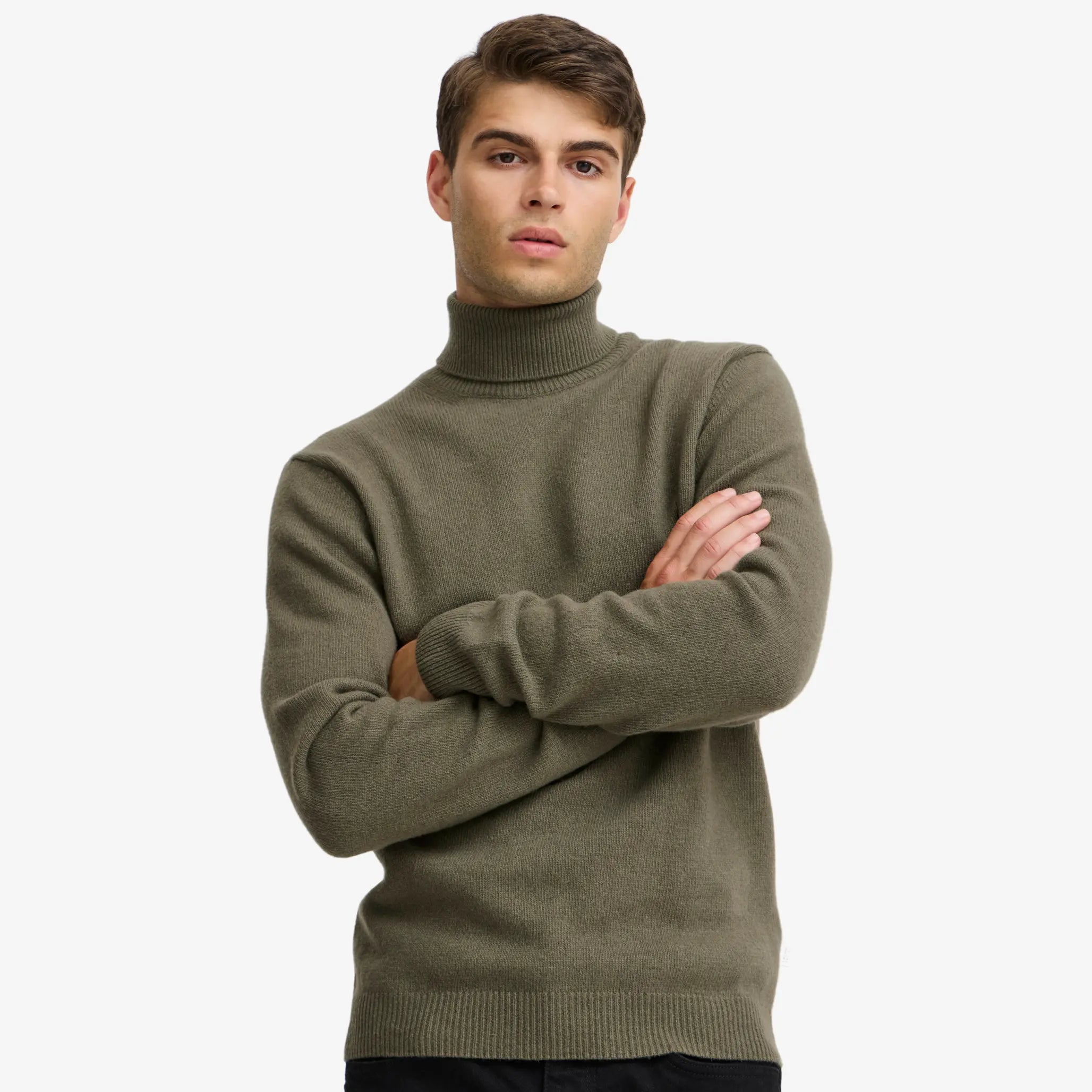 Col Roulé - Olive - Casual Friday - détail 2