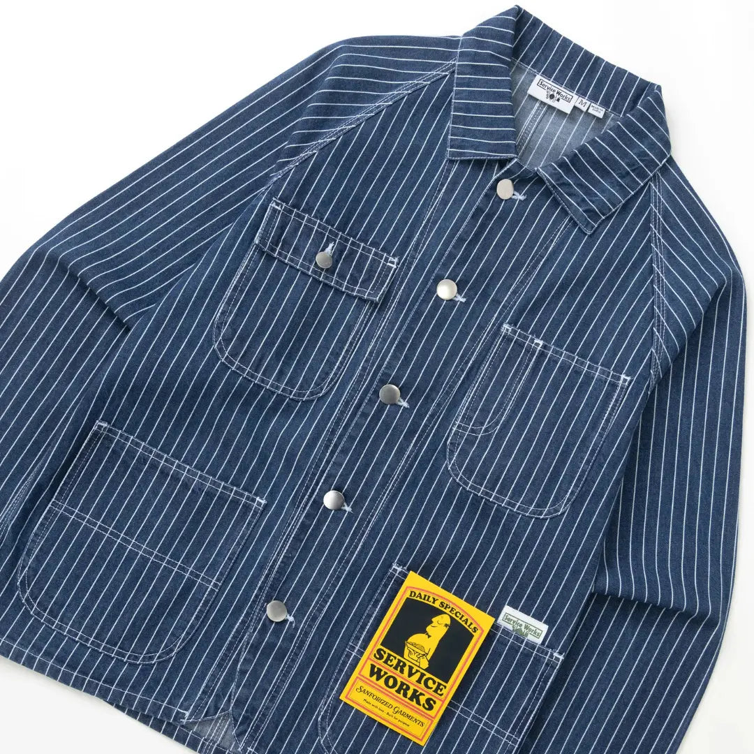 Coverall Pinstripe - Denim - Service Works - détail 3