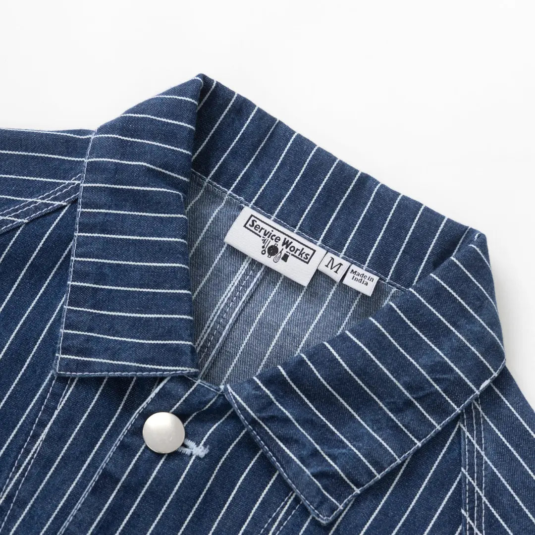 Coverall Pinstripe - Denim - Service Works - détail 5