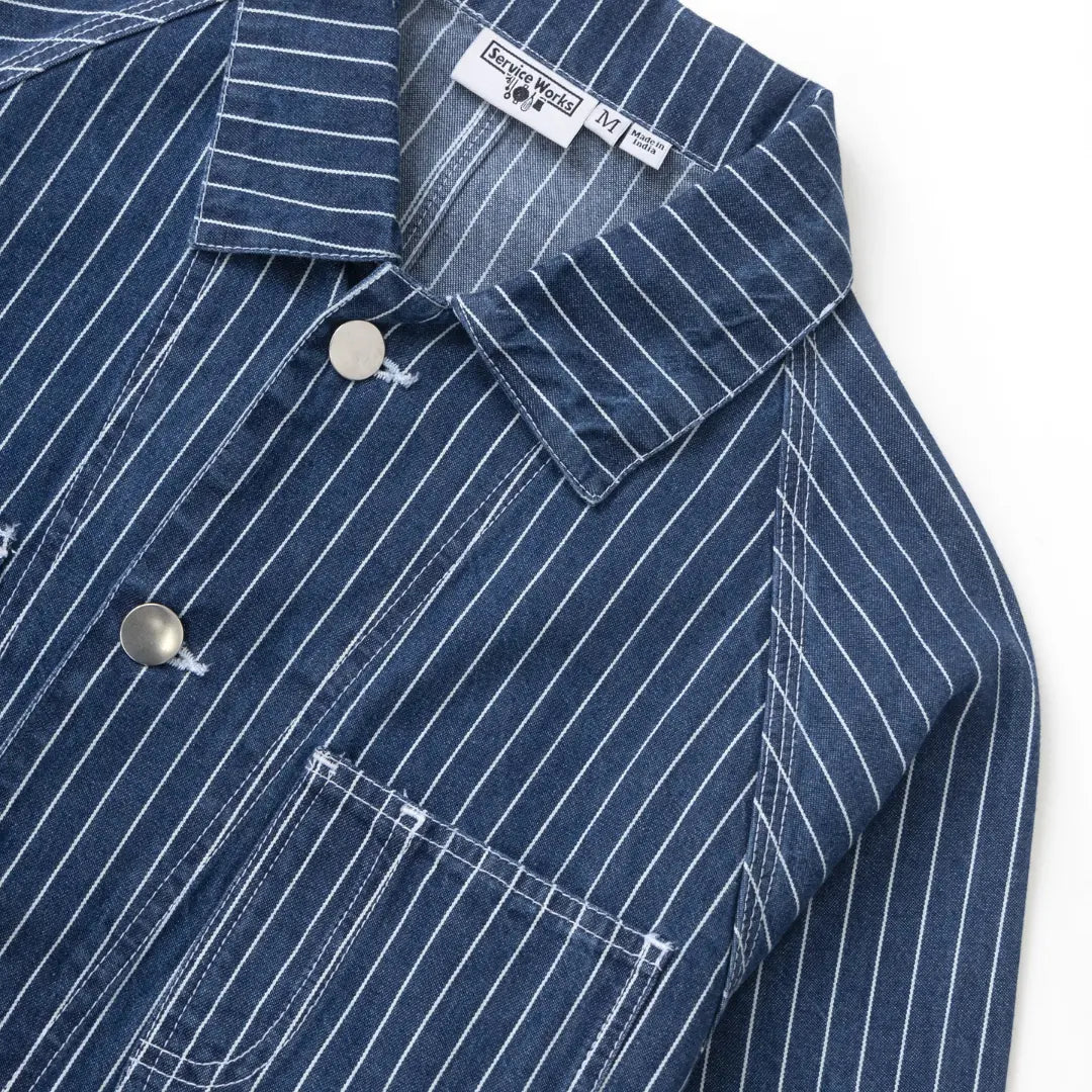 Coverall Pinstripe - Denim - Service Works - détail 4